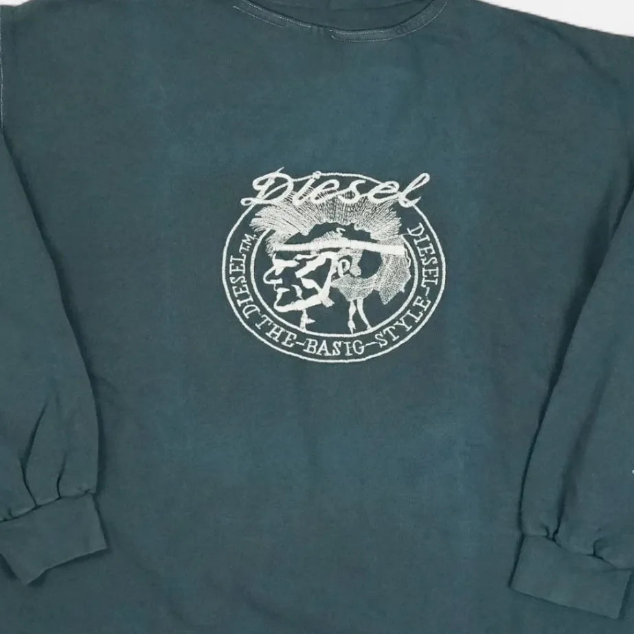Vintage Diesel Blue Sweatshirt (L)