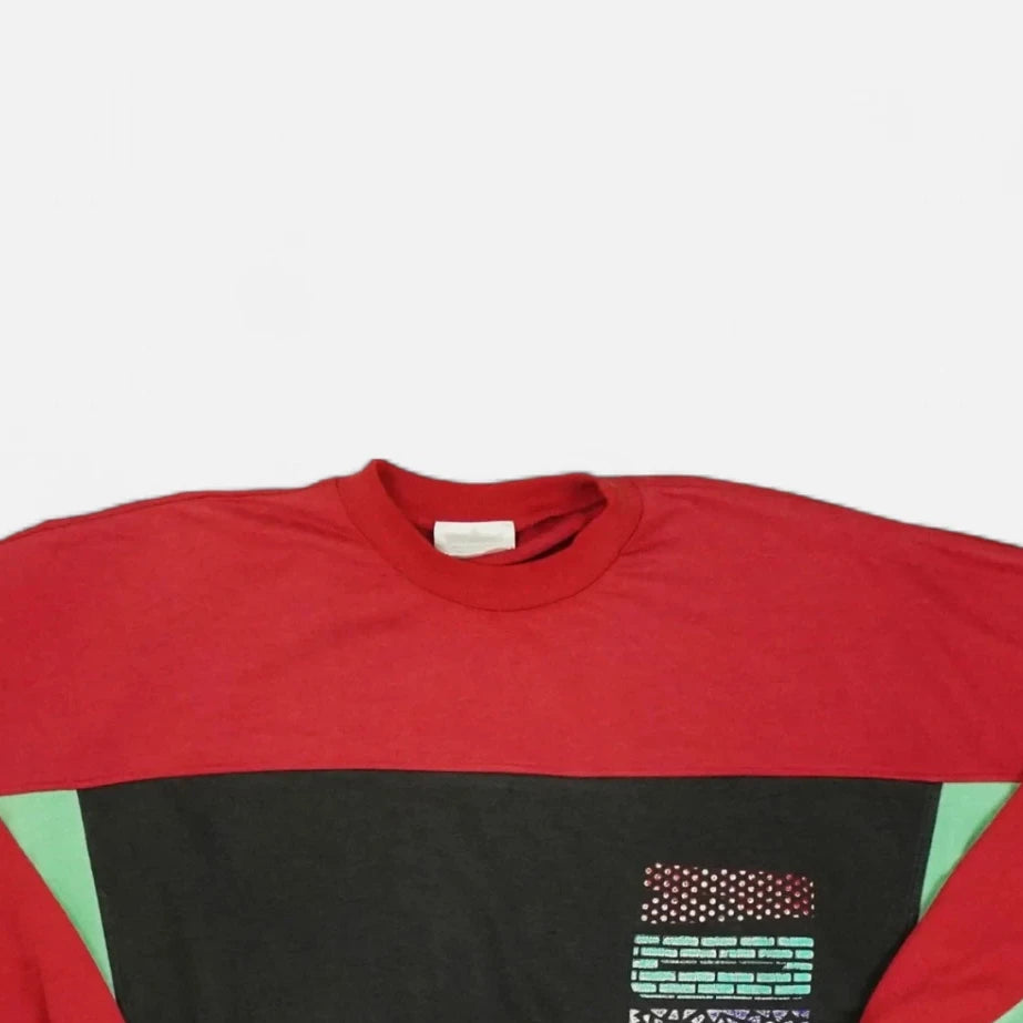 Vintage Adidas Red Sweatshirt (L)