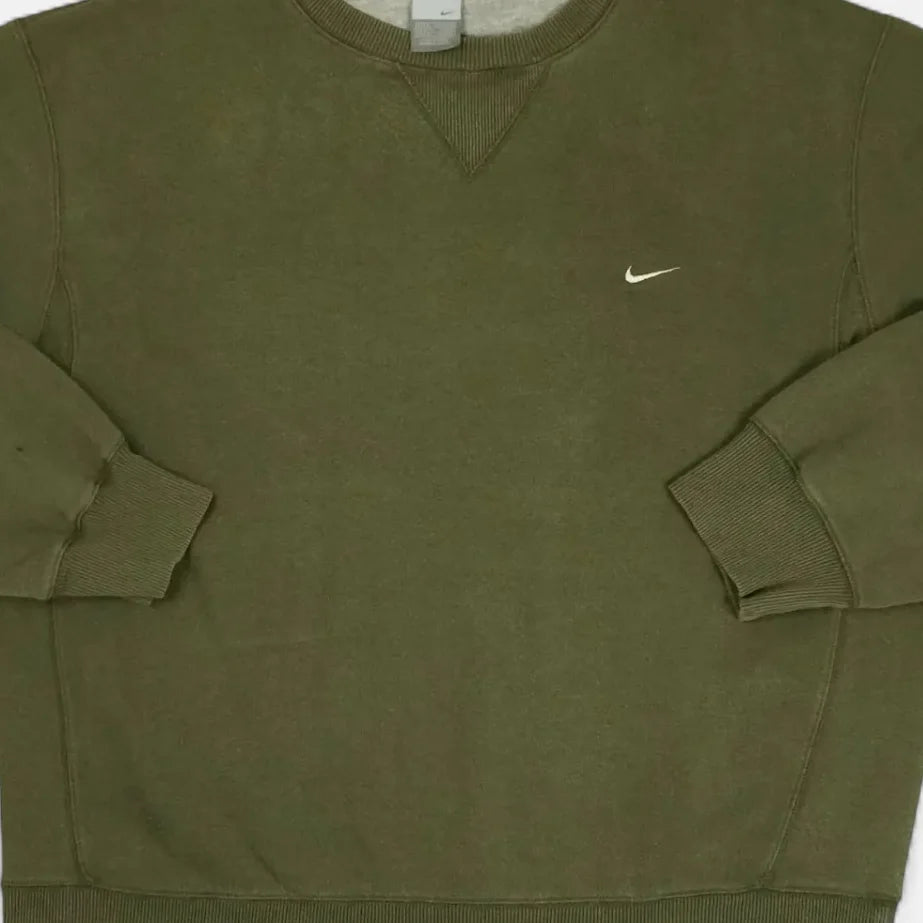 Vintage Nike Green Sweatshirt (XL)