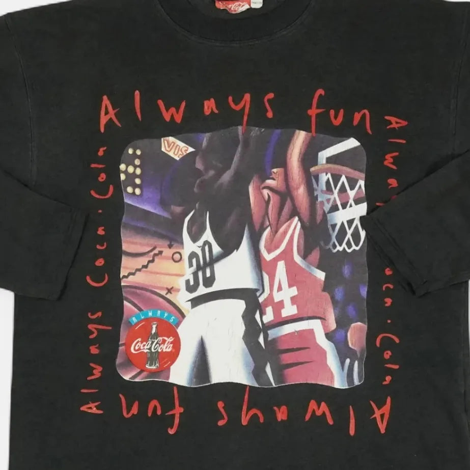 Vintage Black Coca Cola Sweatshirt (S)
