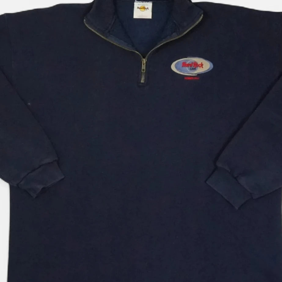 Vintage Hard Rock Cafe Navy Sweater (XL)