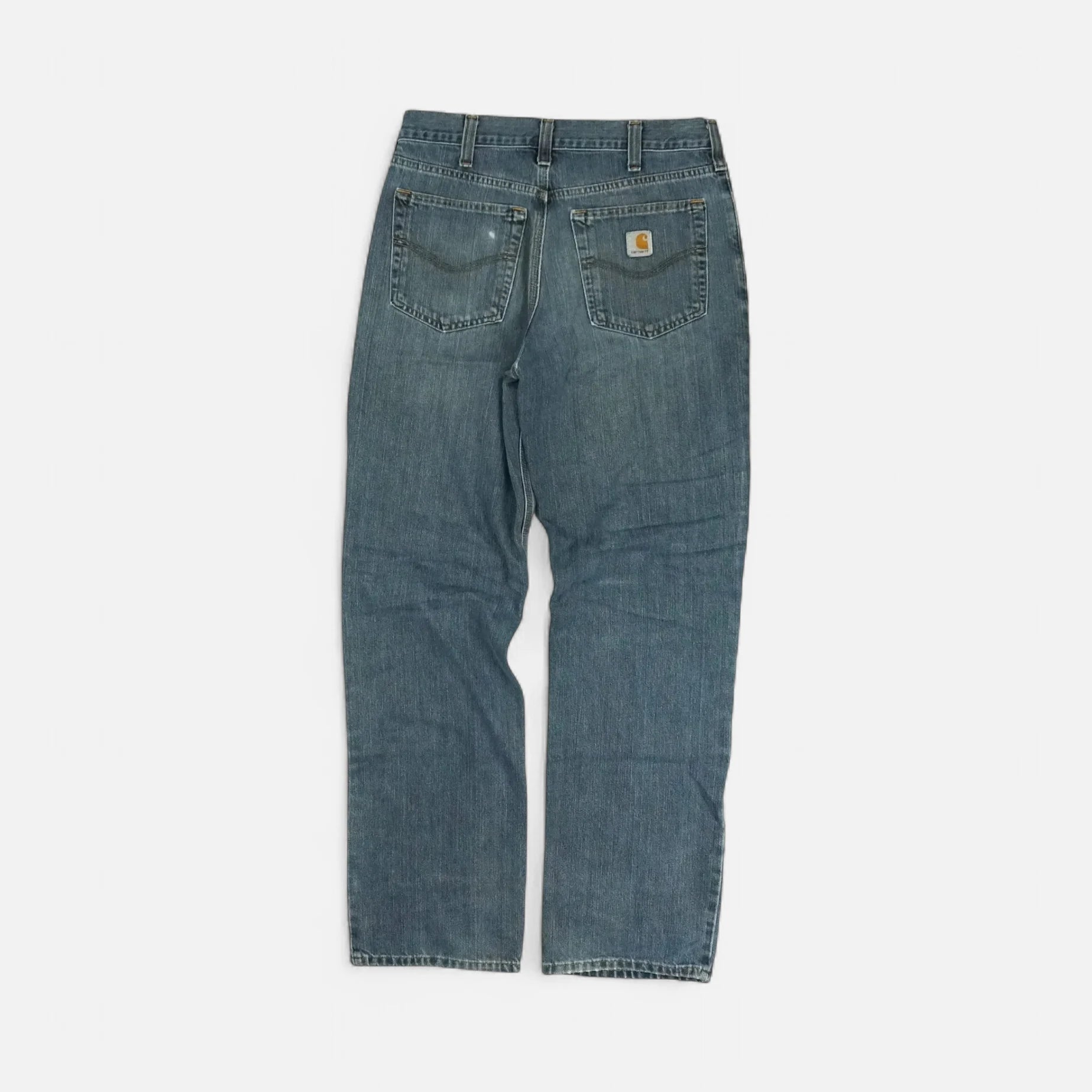 Vintage Blue Carhartt Trousers (32 X 34)