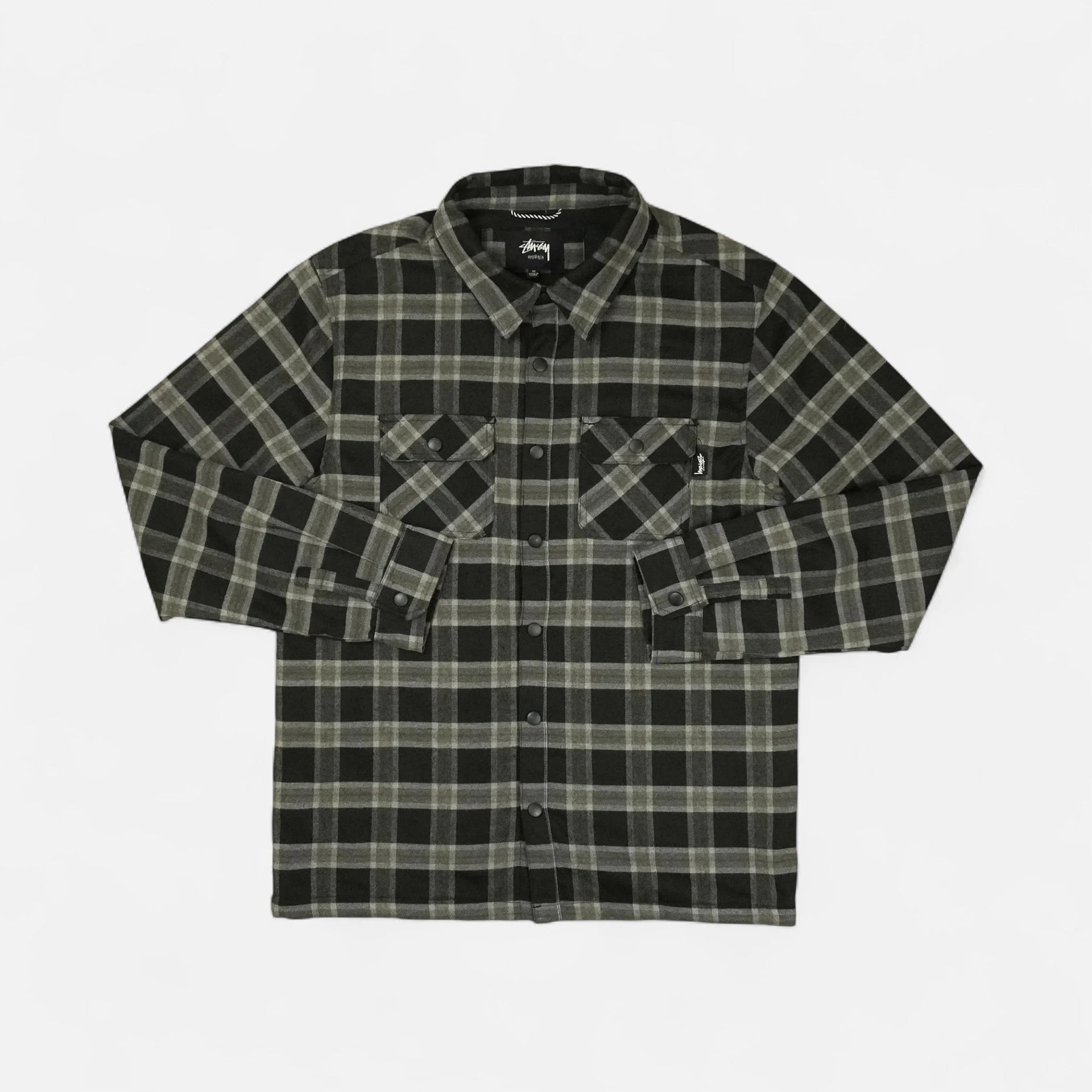Stüssy Fleece Lined Checkered Shirt – SourcedBySab