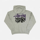 Stussy Grey Dice Graphic Hoodie