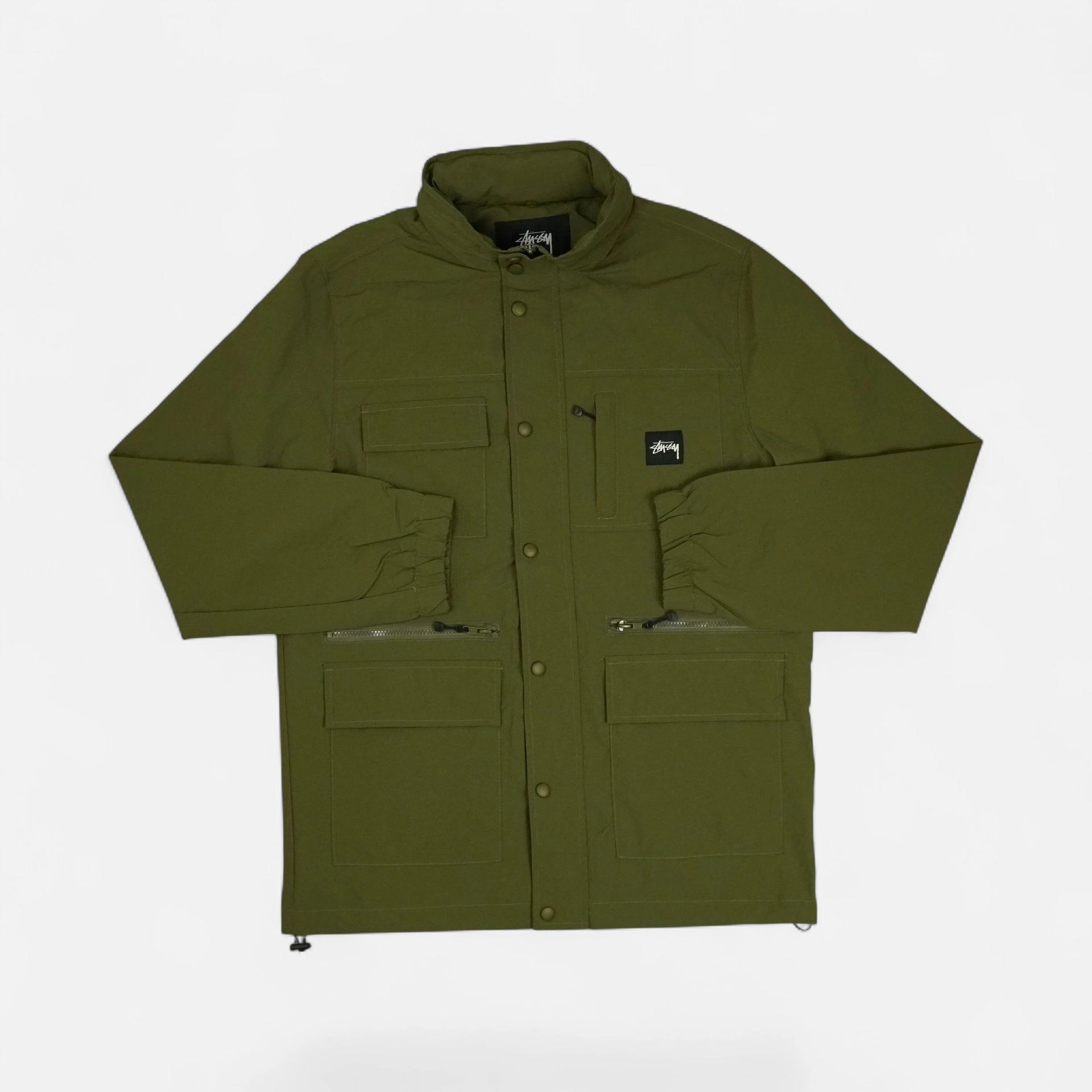 Stüssy Khaki Green Utility Jacket – SourcedBySab