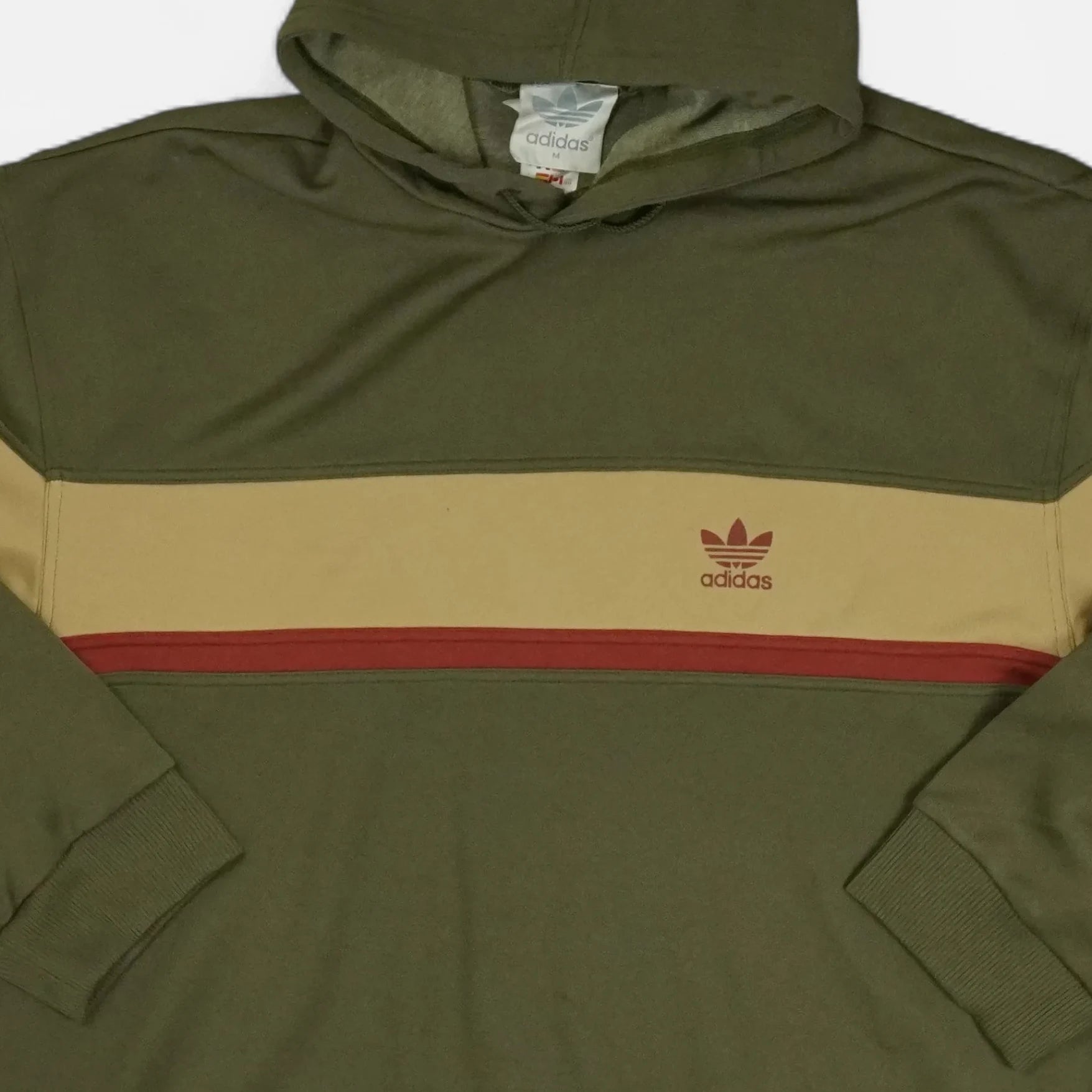 Vintage Adidas Green Hoodie (M)