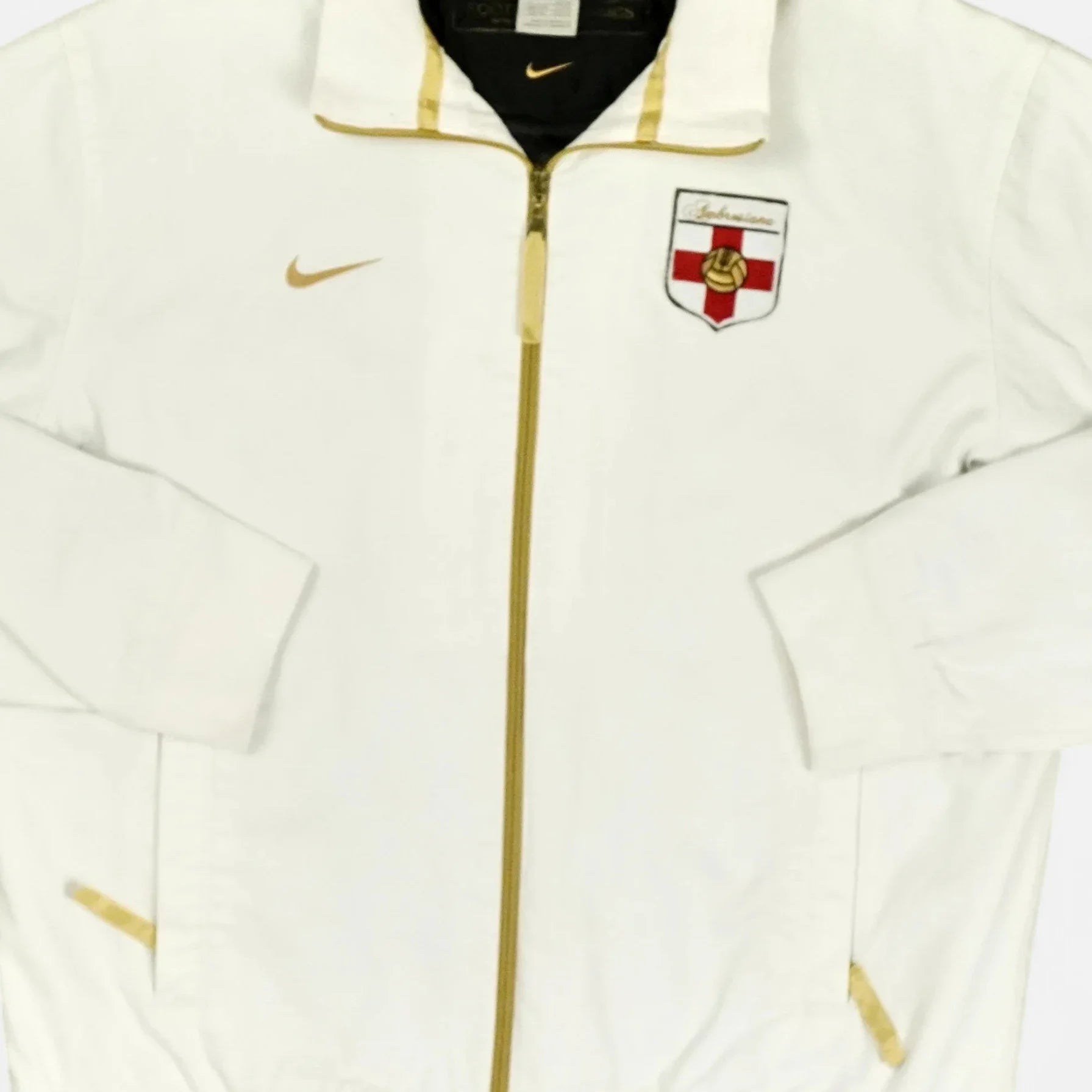 Vintage Nike White Ambrosiana (2007-2008) Trackjacket (L)