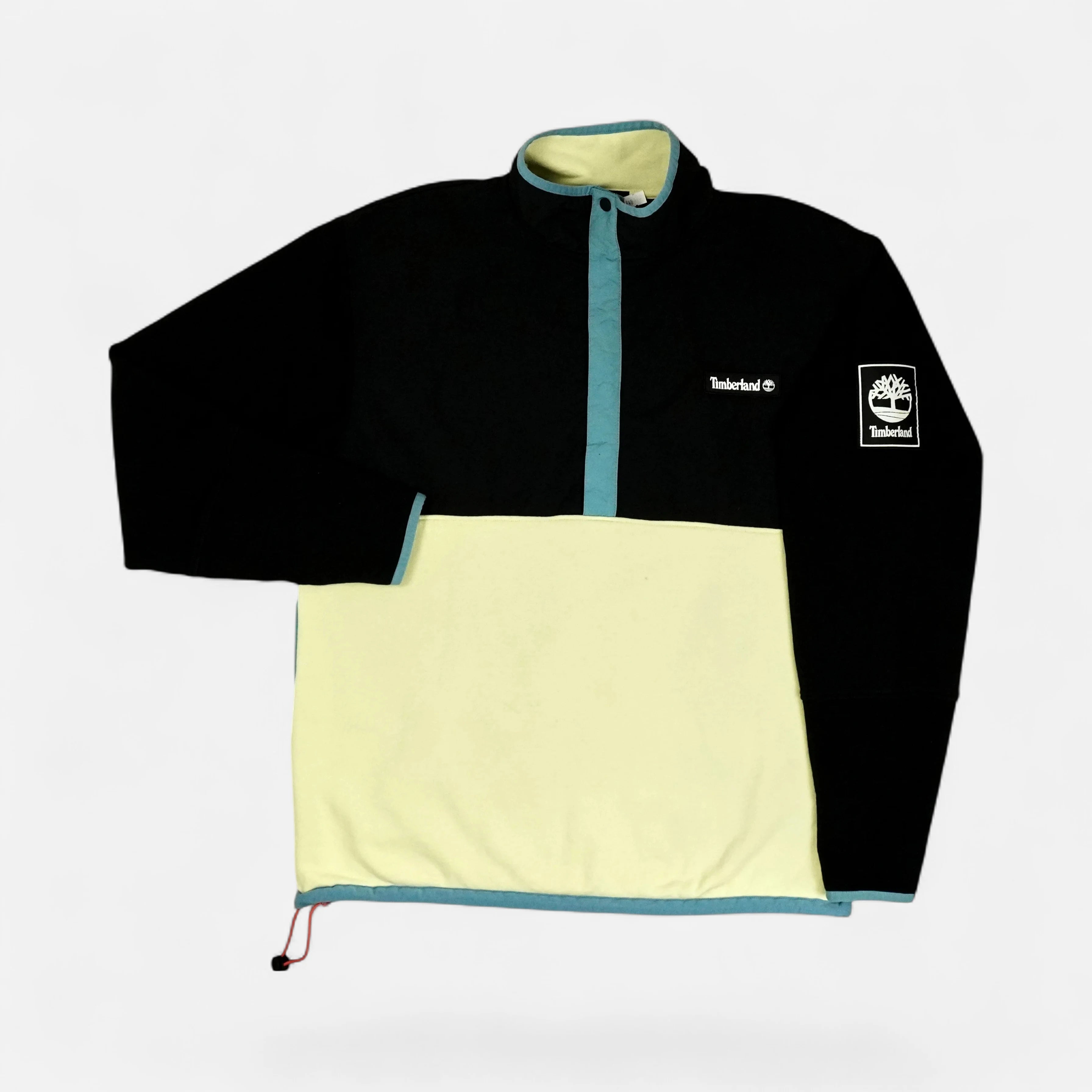 Vintage Timberland Black Button Up Fleece (M)