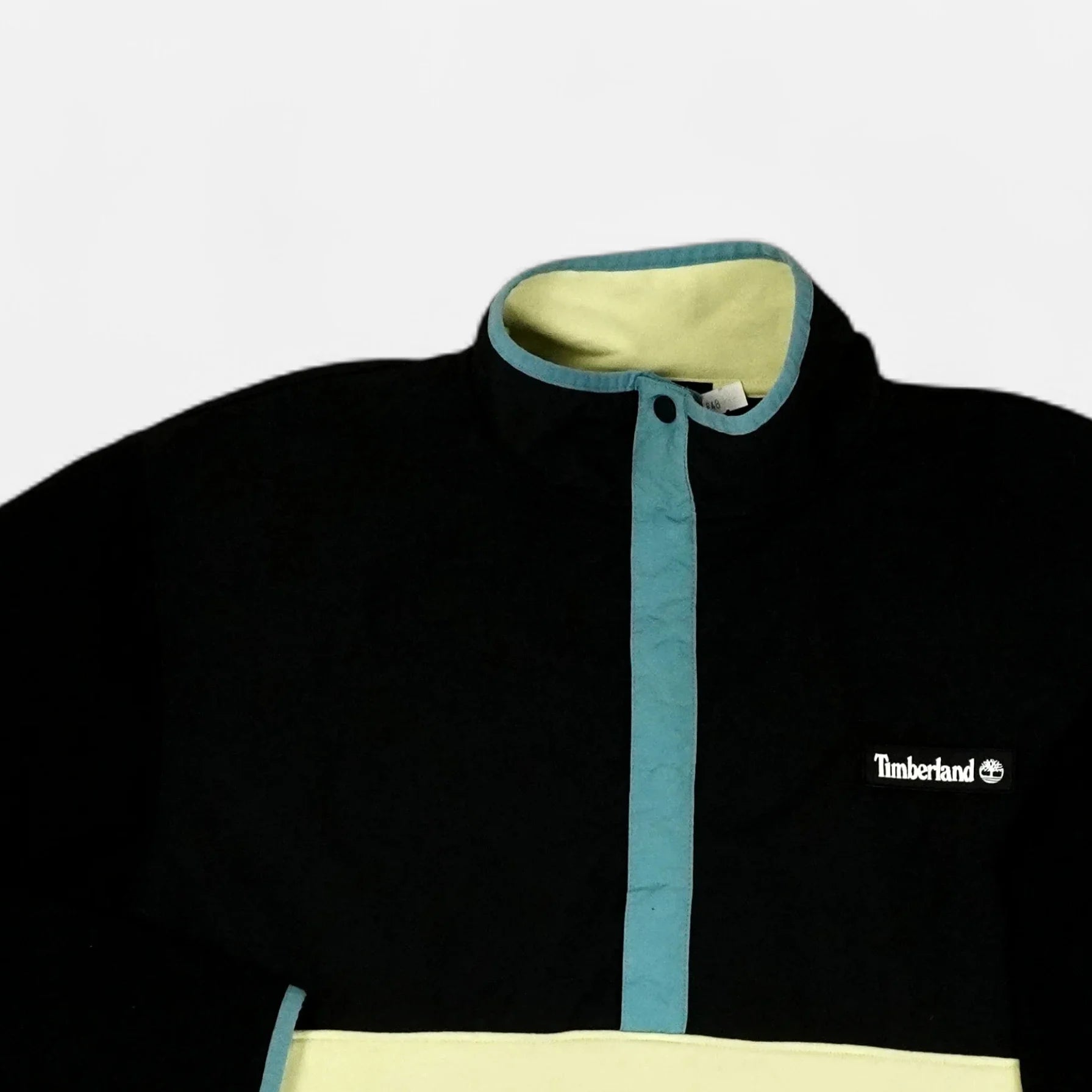 Vintage Timberland Black Button Up Fleece (M)