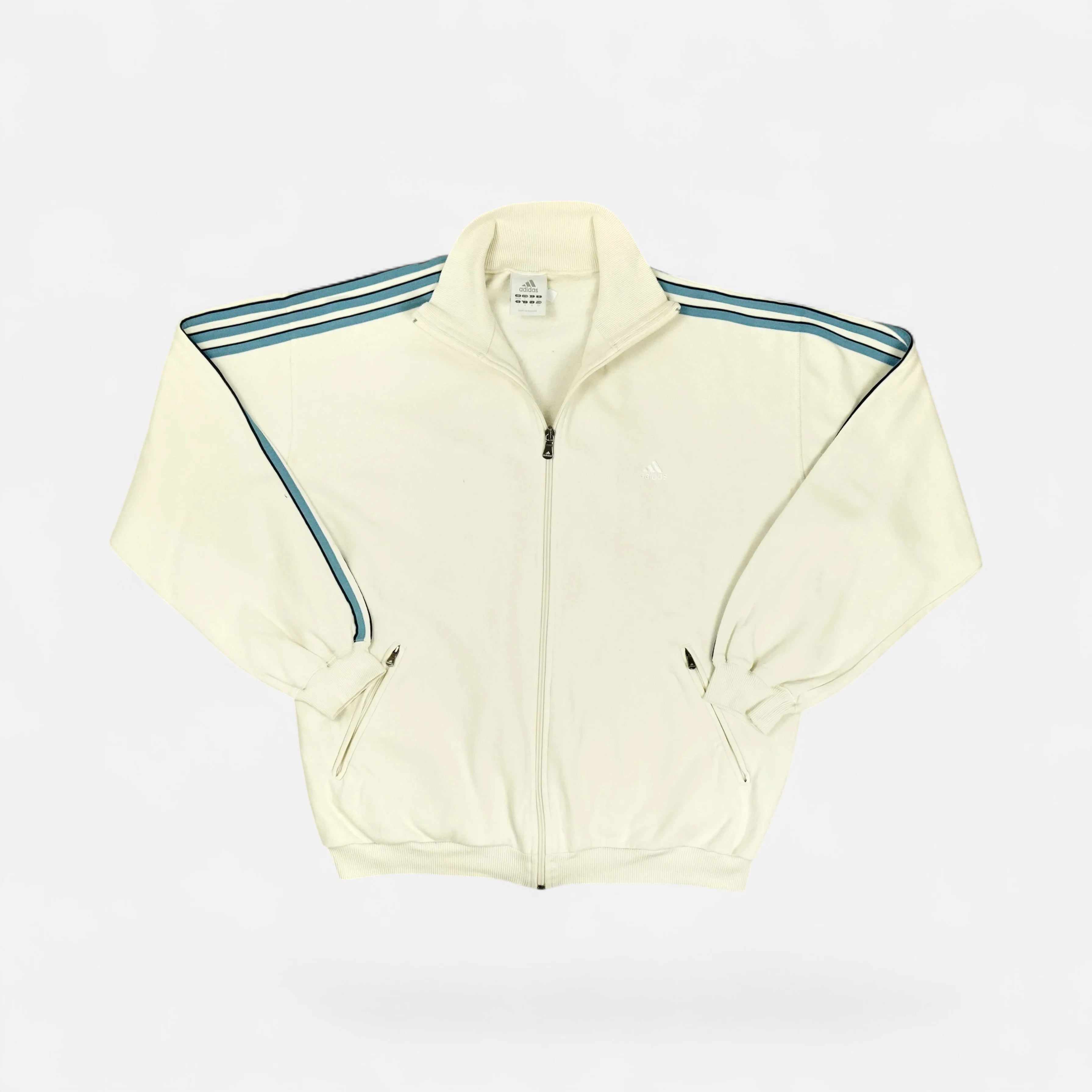 Vintage Adidas White Trackjacket (M)