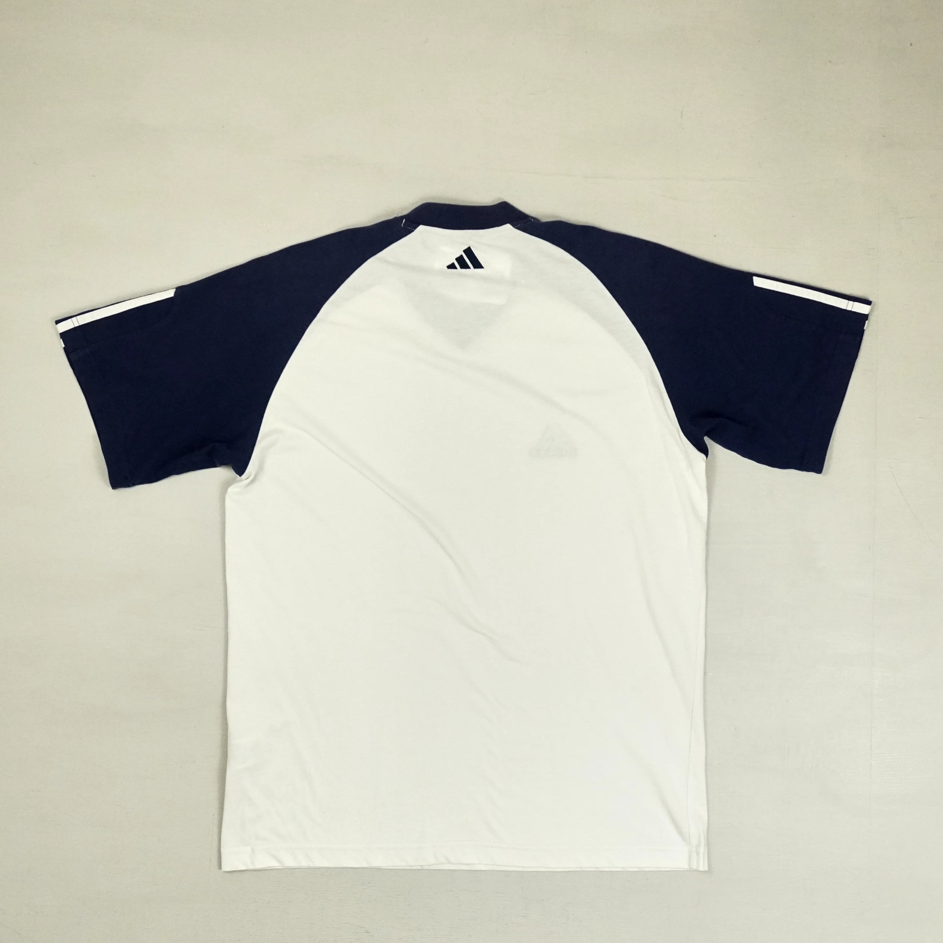 Vintage Adidas White Football Shirt (L)