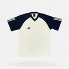 Vintage Adidas White Football Shirt (L)
