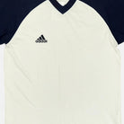 Vintage Adidas White Football Shirt (L)