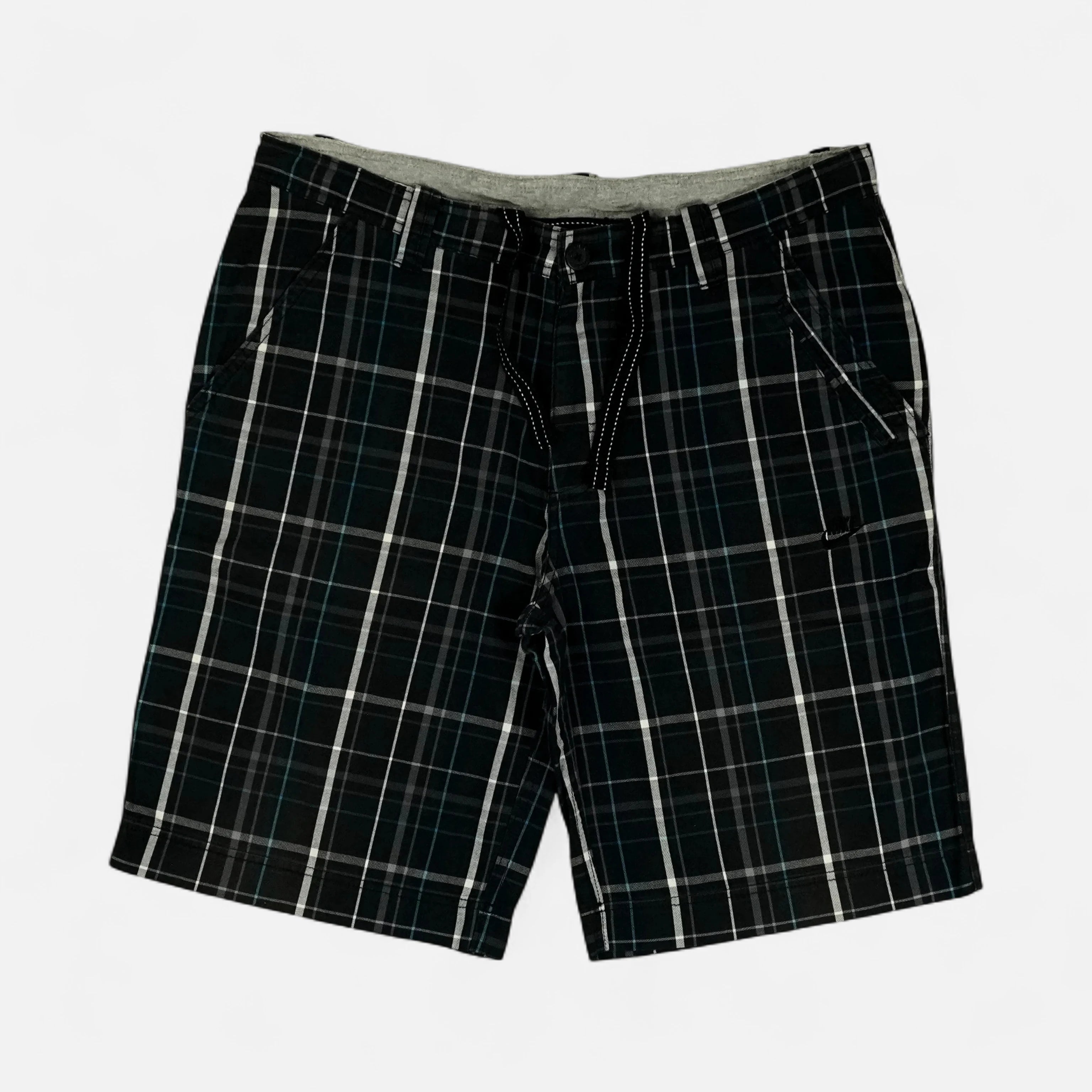 Vintage Nike Black Striped Shorts (32)