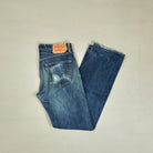 levis 501s Vintage Blue Trousers (34 X 34)
