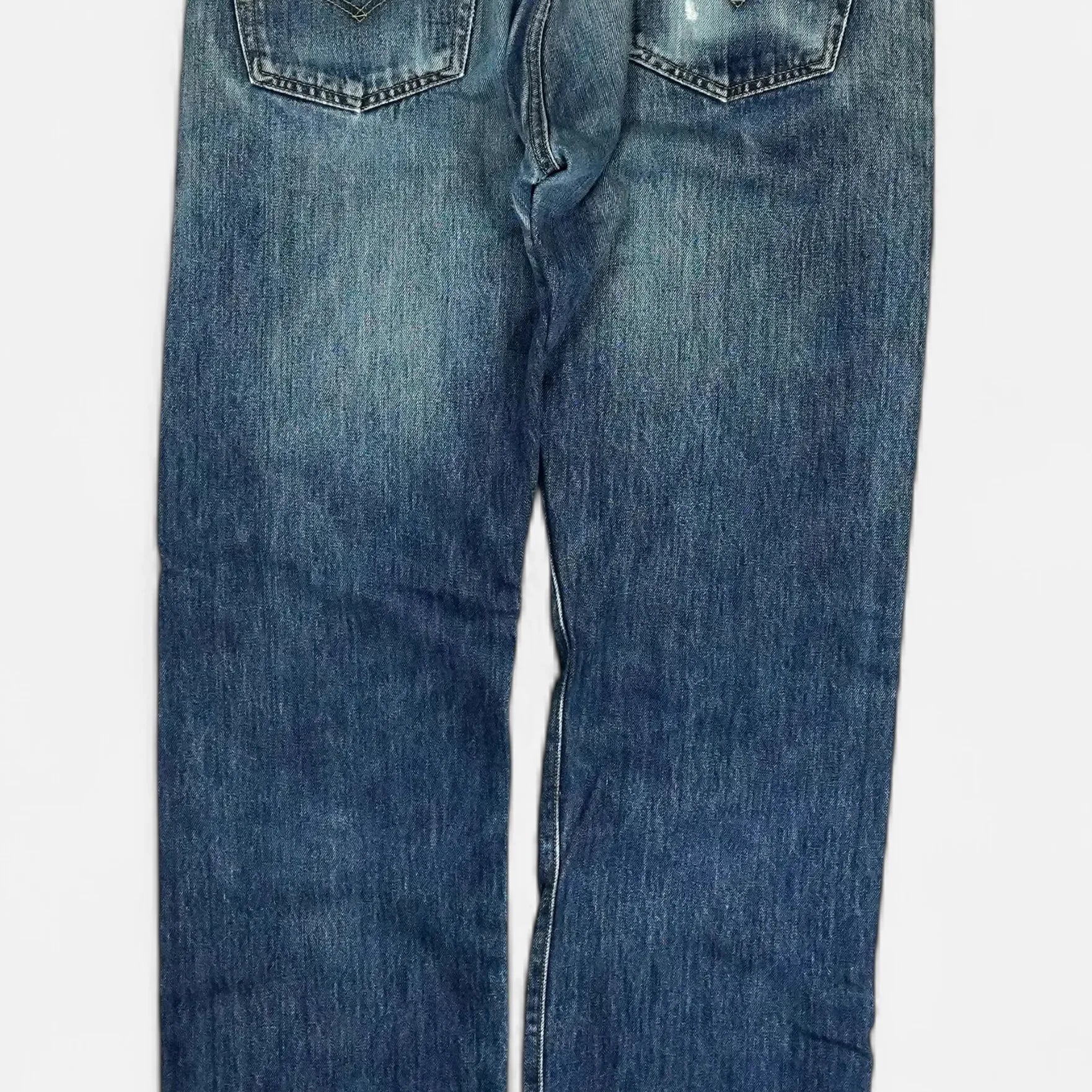 levis 501s Vintage Blue Trousers (34 X 34)