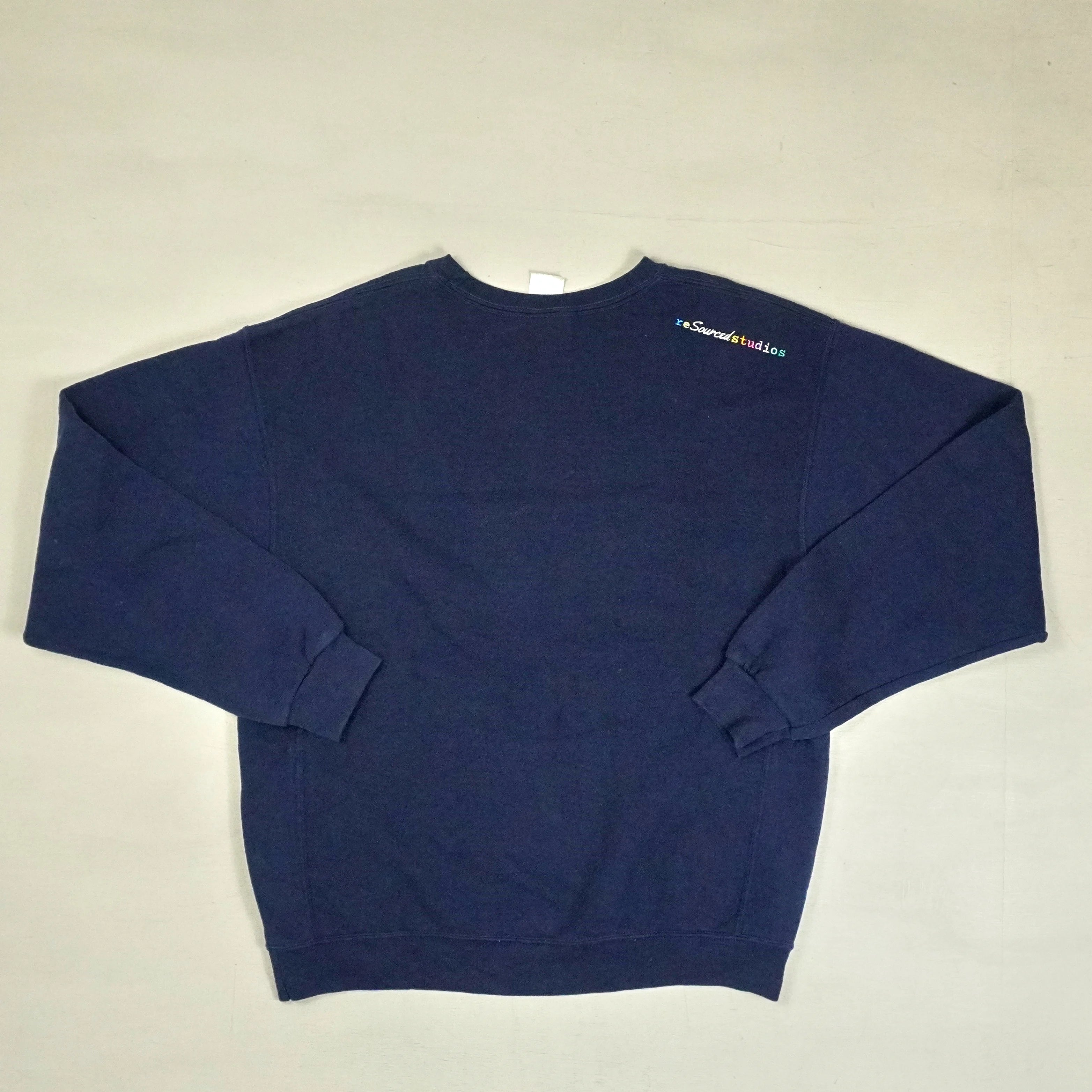 reSourced Studios Vintage Crewneck In Navy ( L )