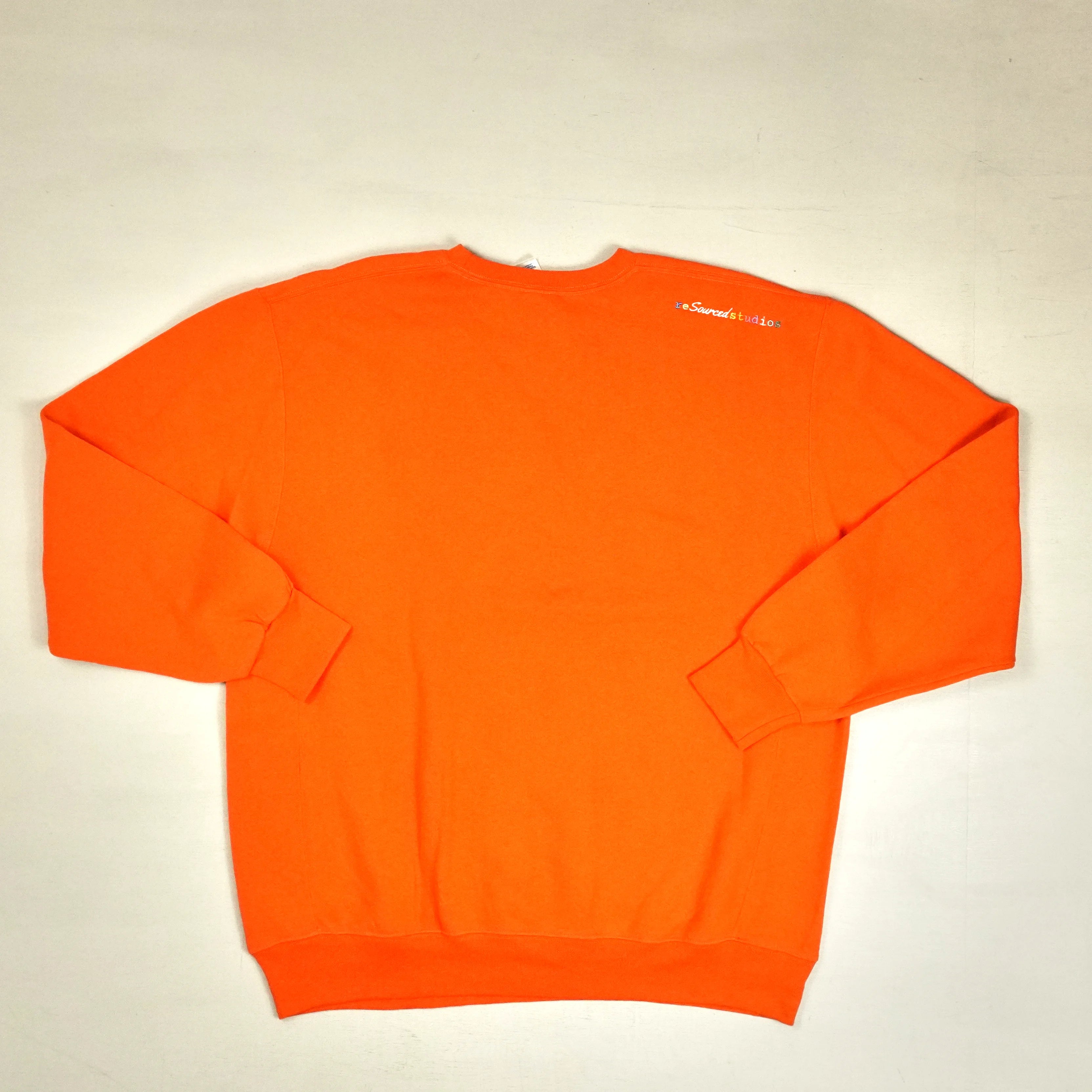 reSourced Studios Vintage Crewneck In Orange ( XL )