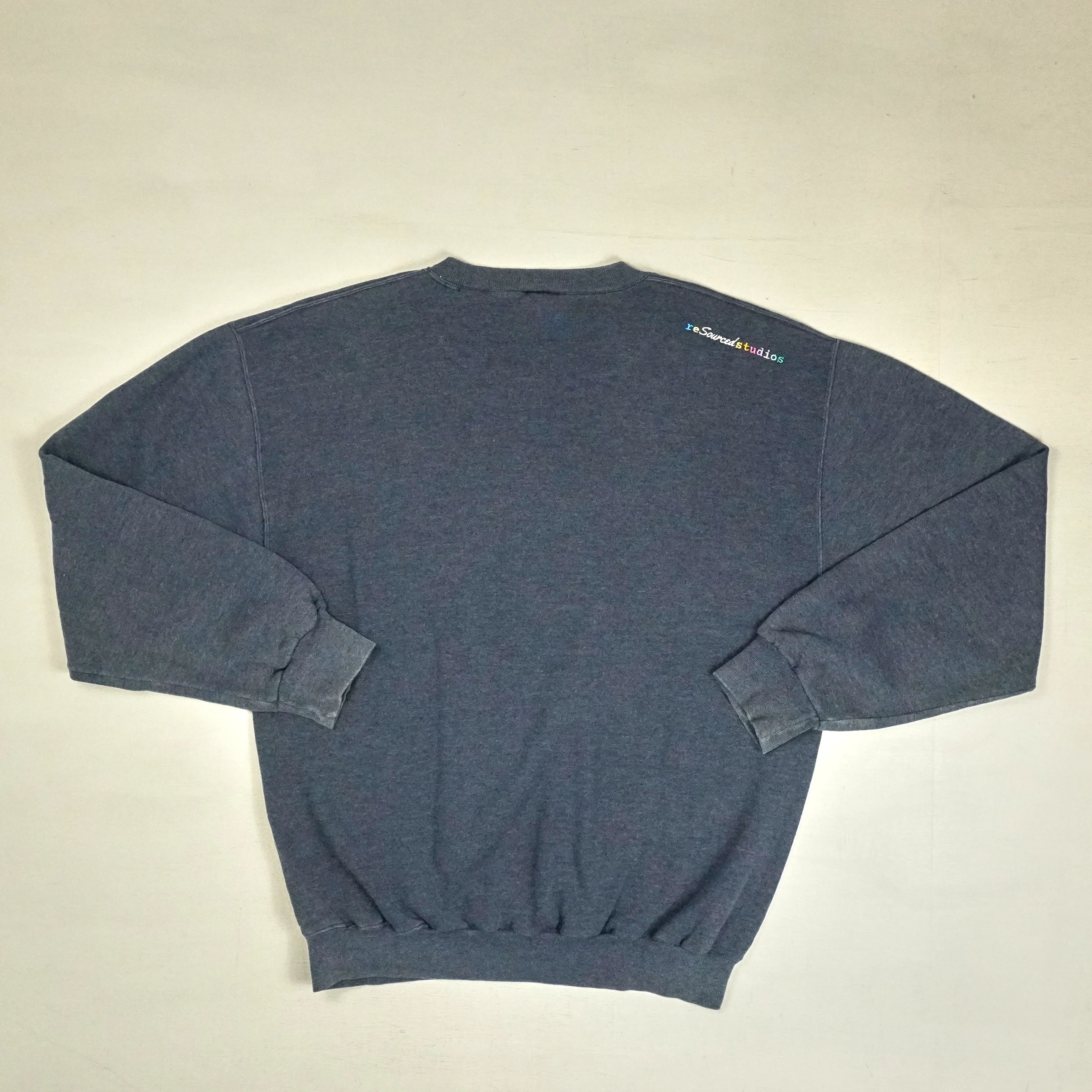 reSourced Studios Vintage Crewneck In Navy ( XXL )