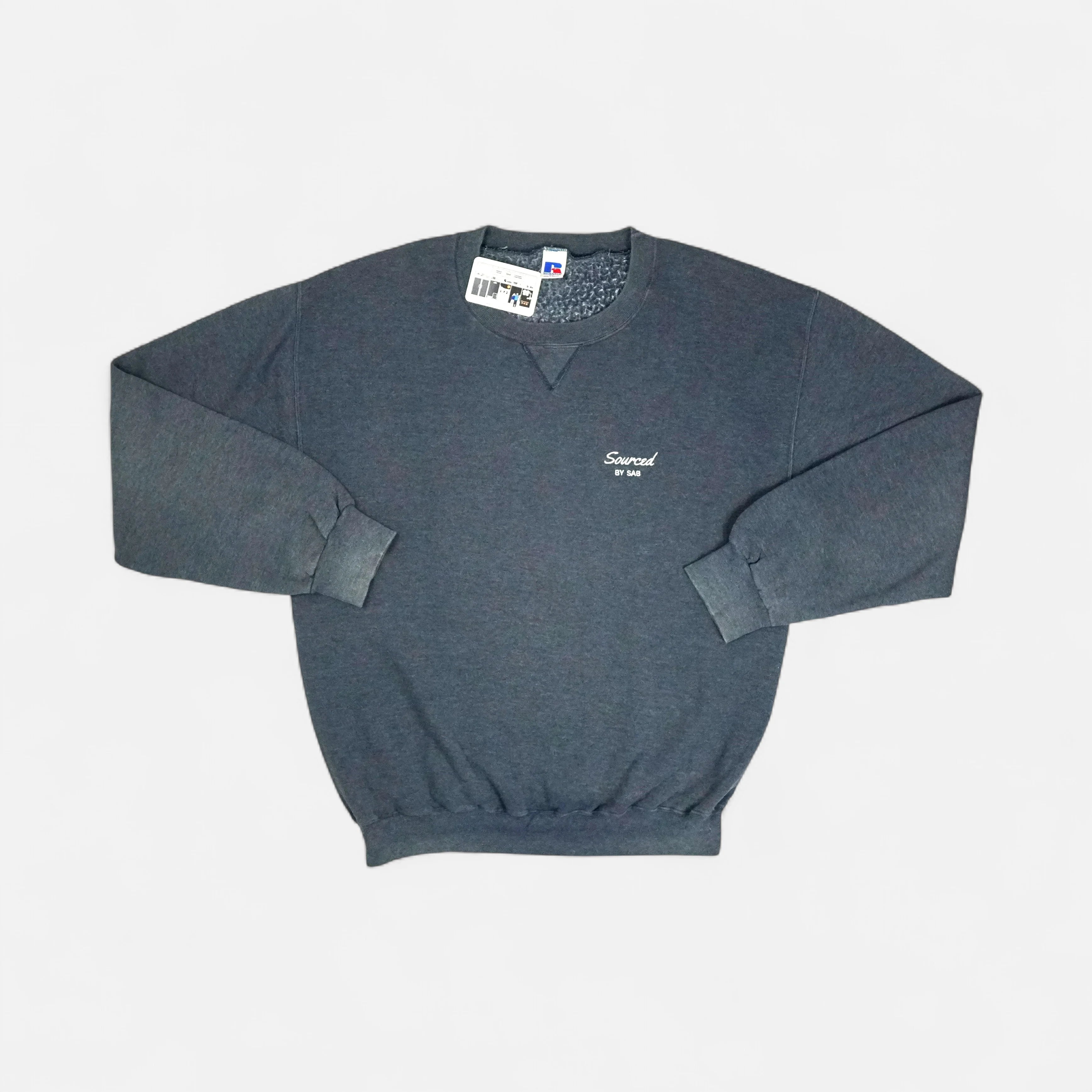 reSourced Studios Vintage Crewneck In Navy ( XXL )