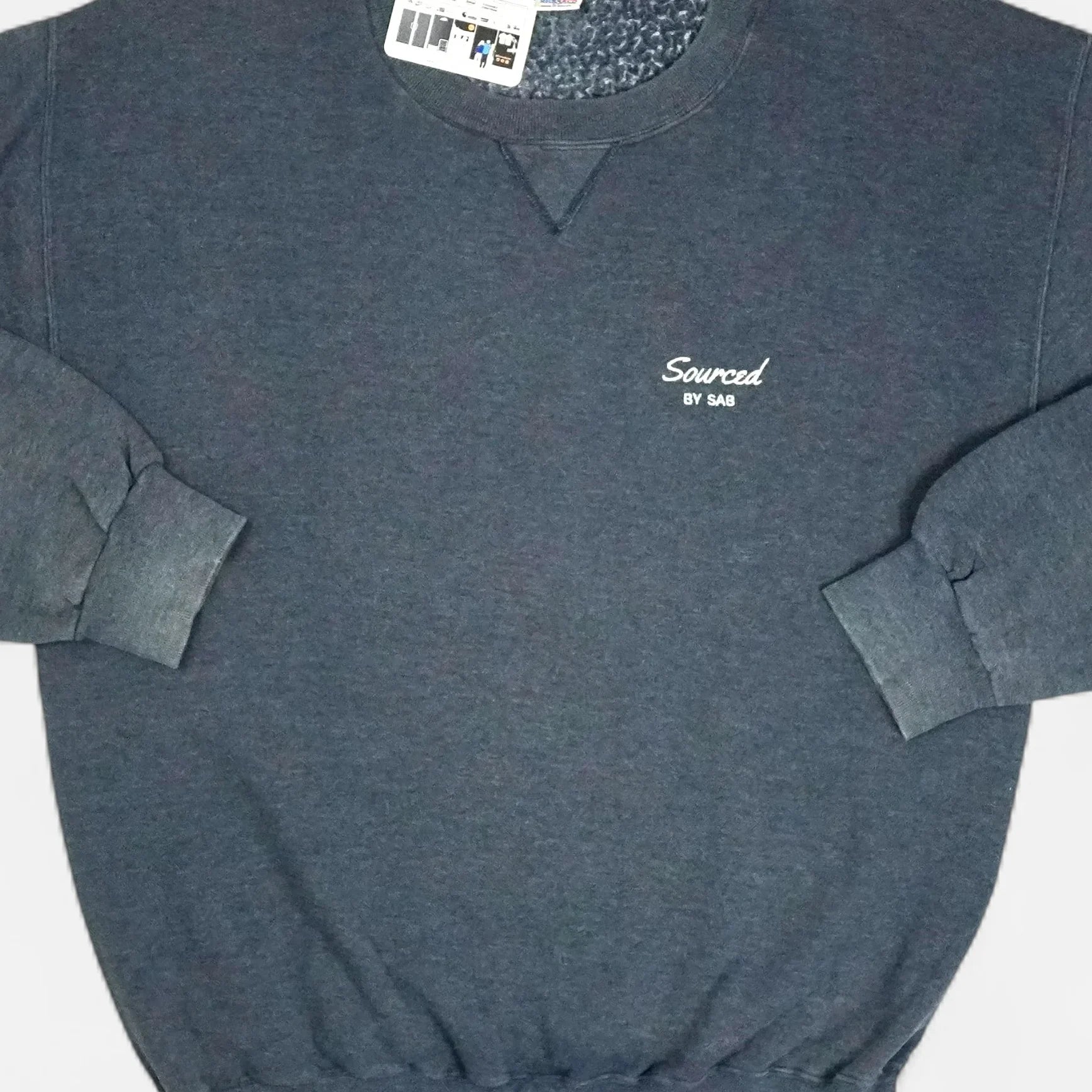 reSourced Studios Vintage Crewneck In Navy ( XXL )