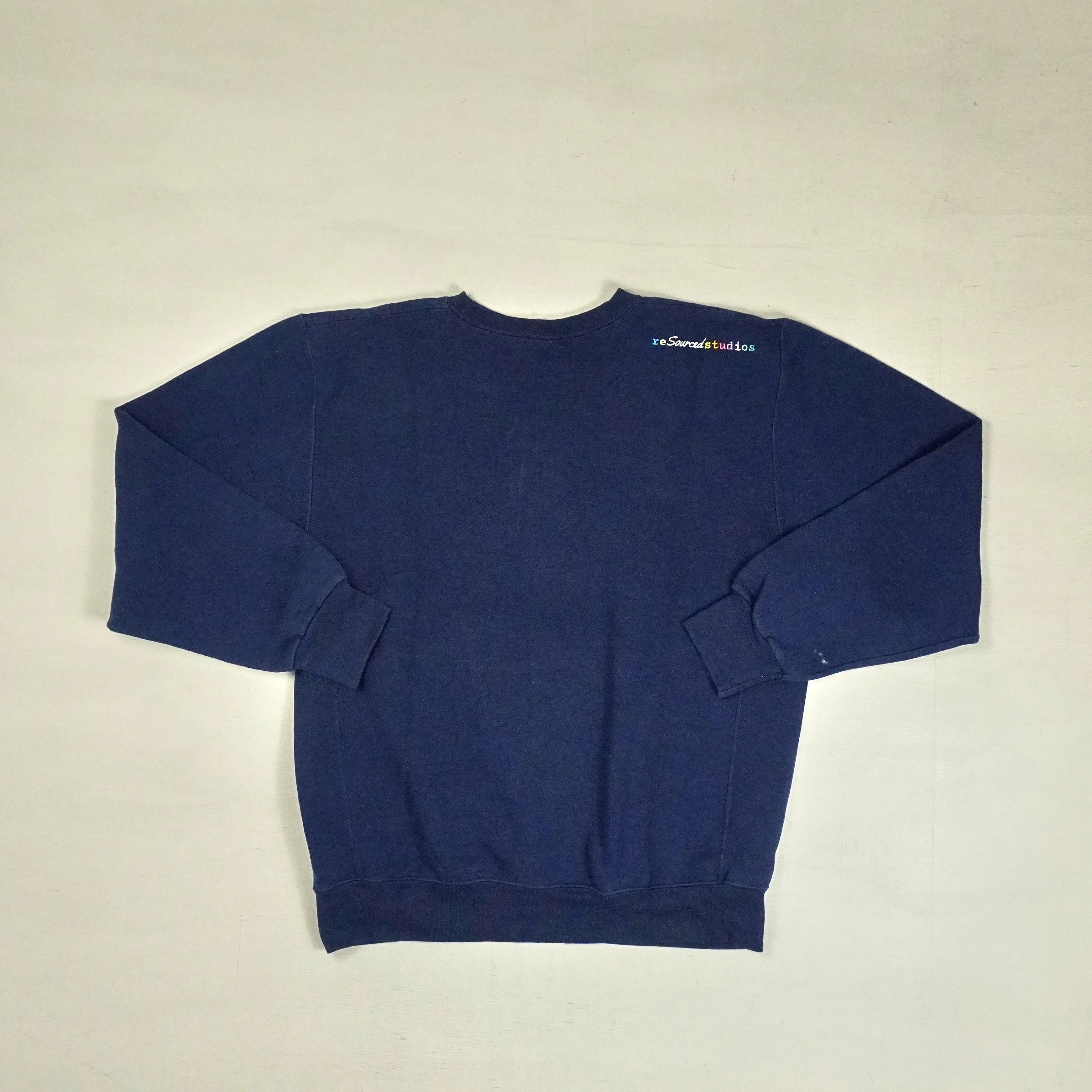 reSourced Studios Vintage Crewneck In Navy ( L )