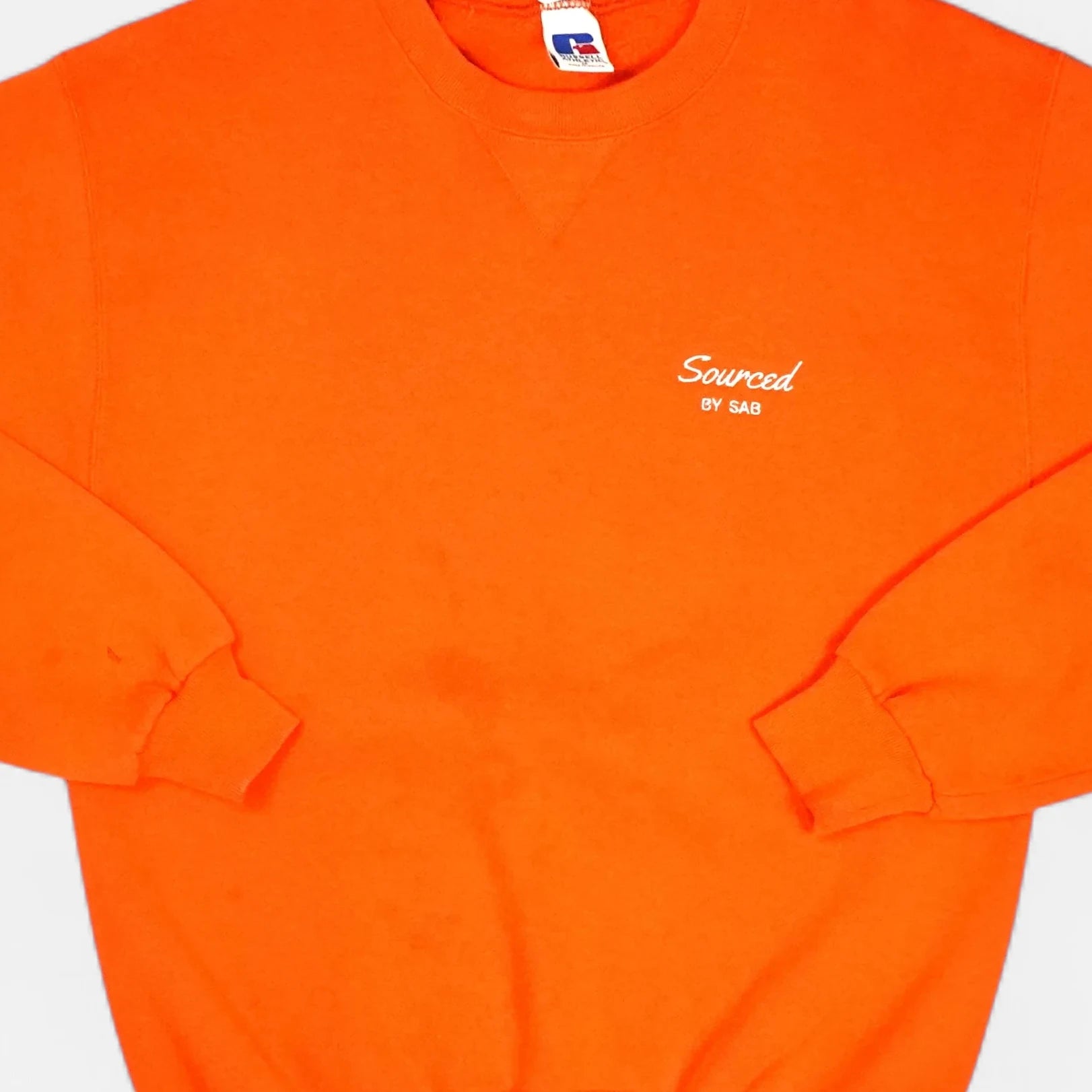 reSourced Studios Vintage Crewneck In Orange ( M )