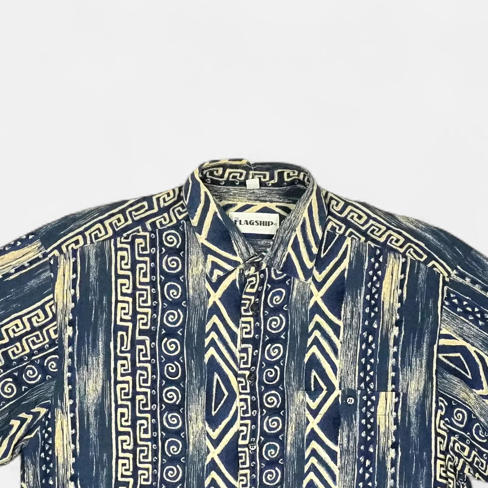 Kenny Lovie 半袖シャツ Abrick刺繍　60s Kenny Lovie 半袖シャツ Abrick刺繍 60s Kenny Lovie 半袖シャツ