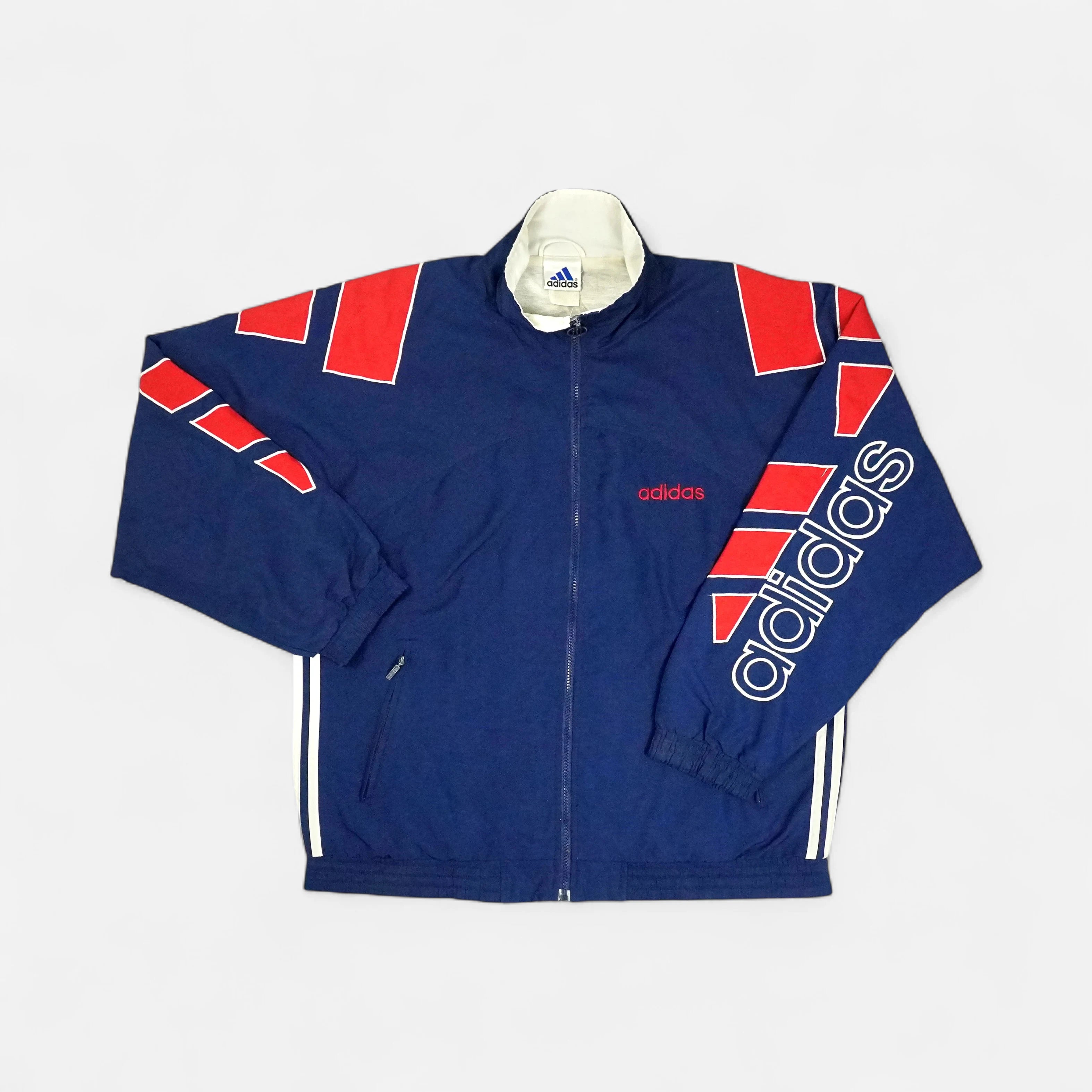 Vintage Adidas Navy Trackjacket (L)