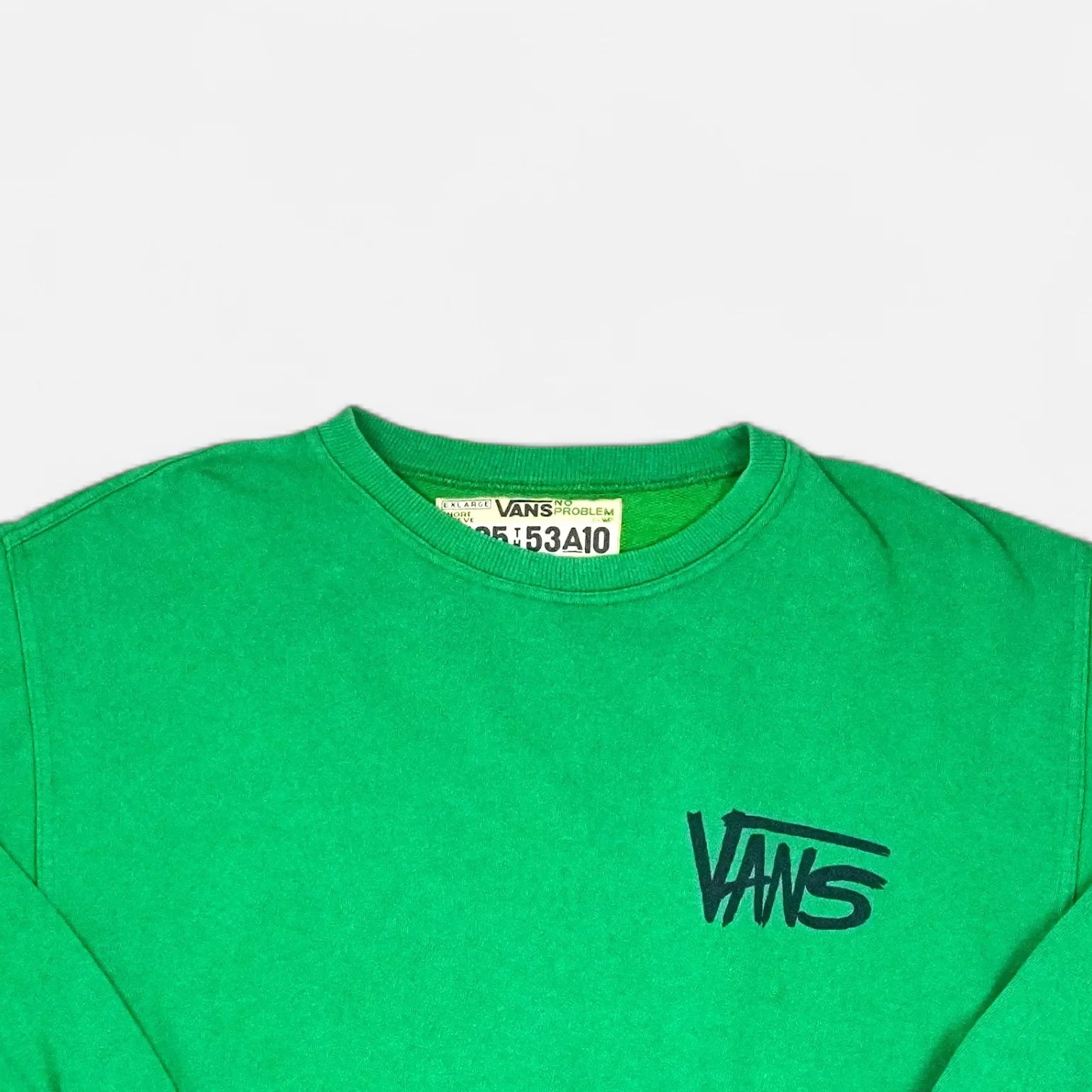 Vintage Vans Green Sweatshirt (XL)