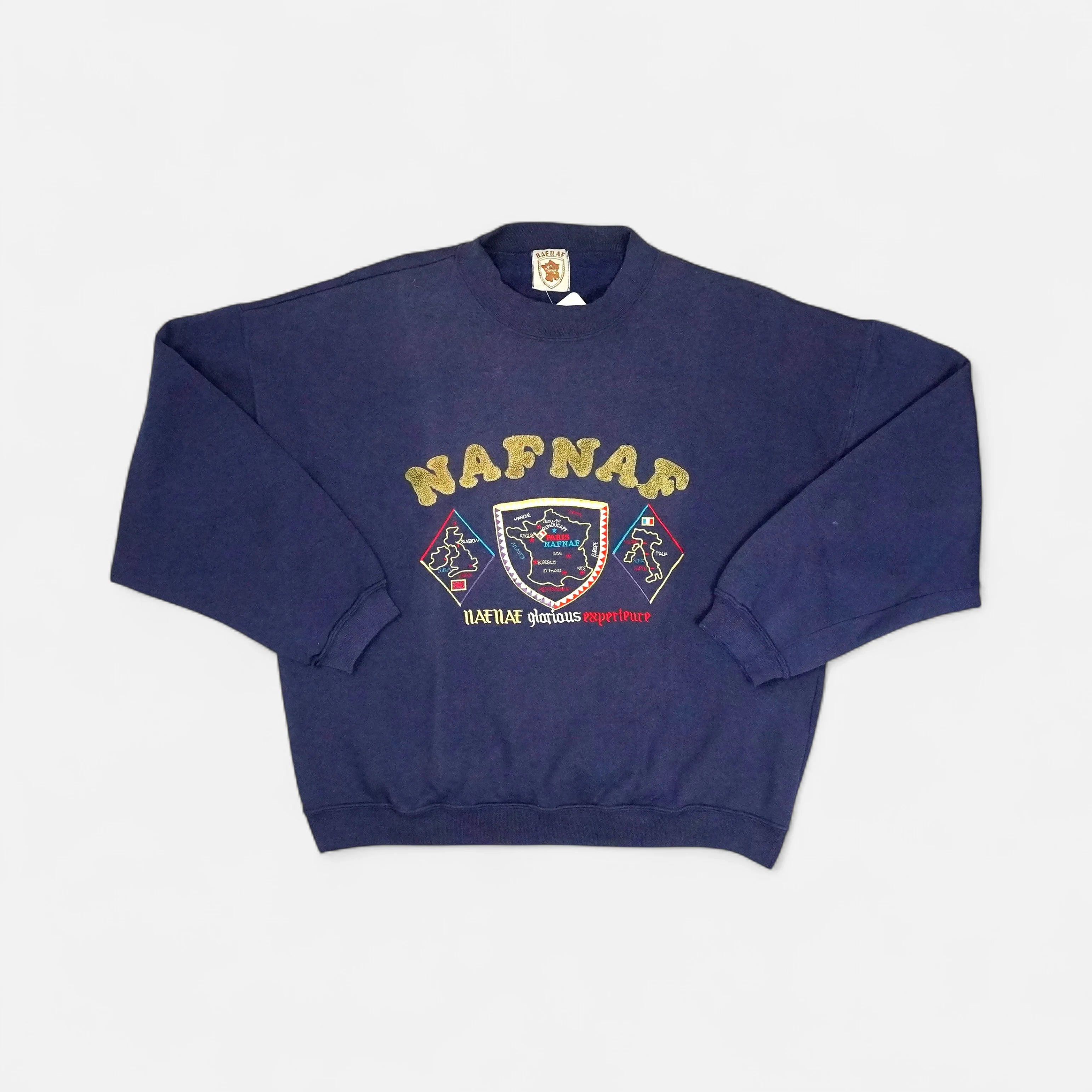 Vintage Naf Naf Navy Sweatshirt (S)