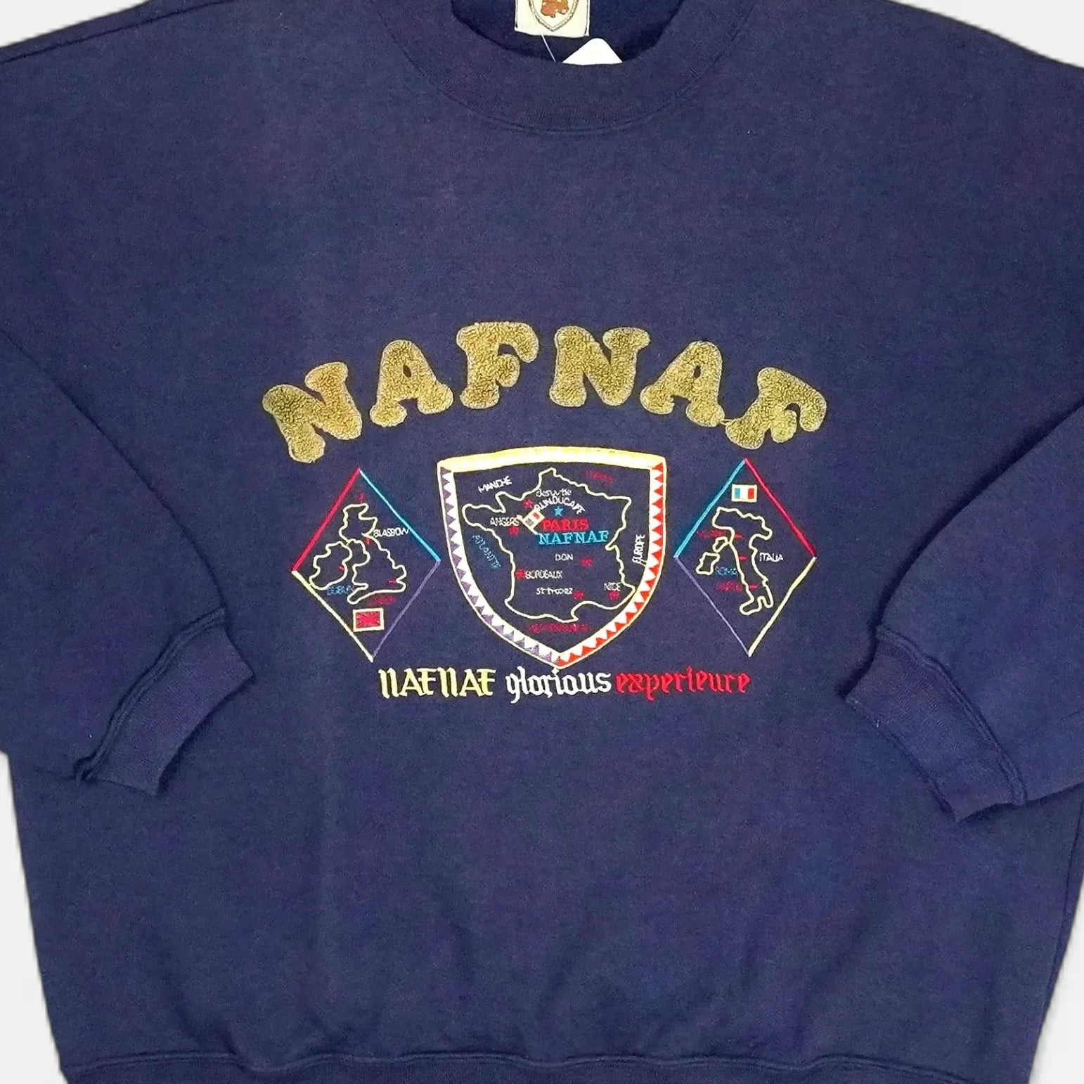 Vintage Naf Naf Navy Sweatshirt (S)