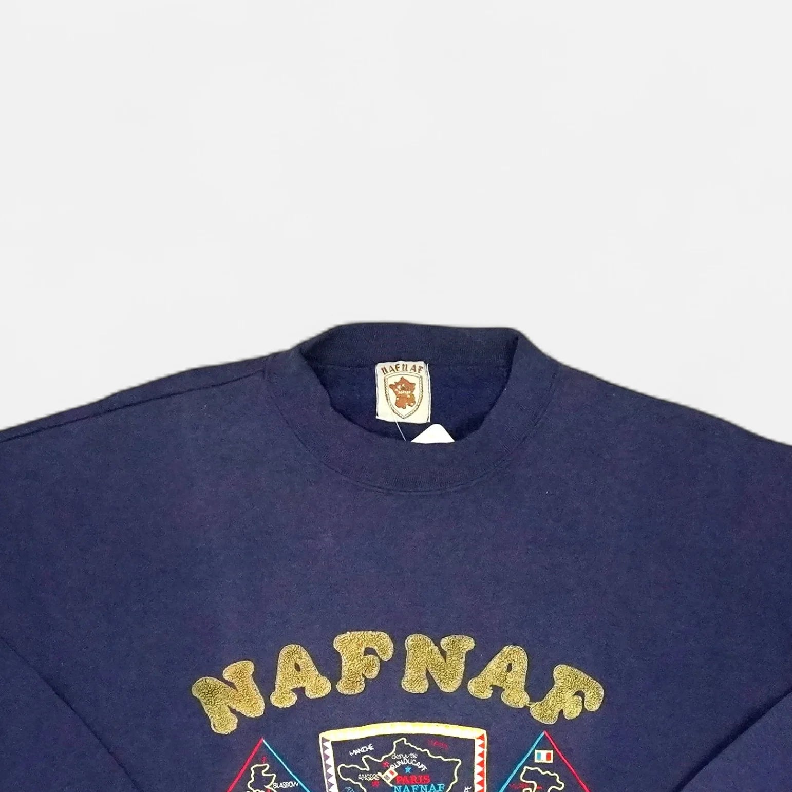 Vintage Naf Naf Navy Sweatshirt (S)