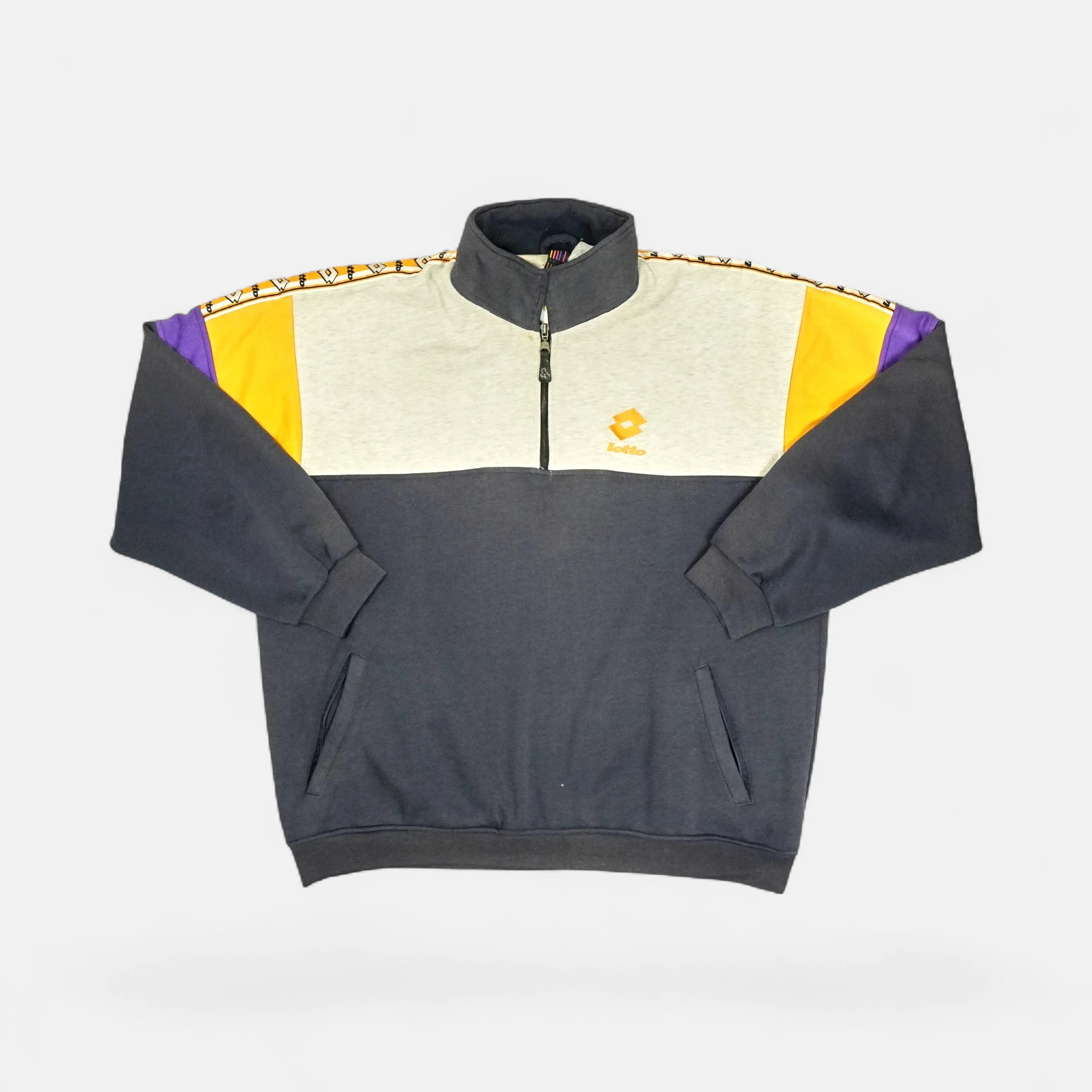Vintage Lotto Grey 1/4 Zip Sweatshirt