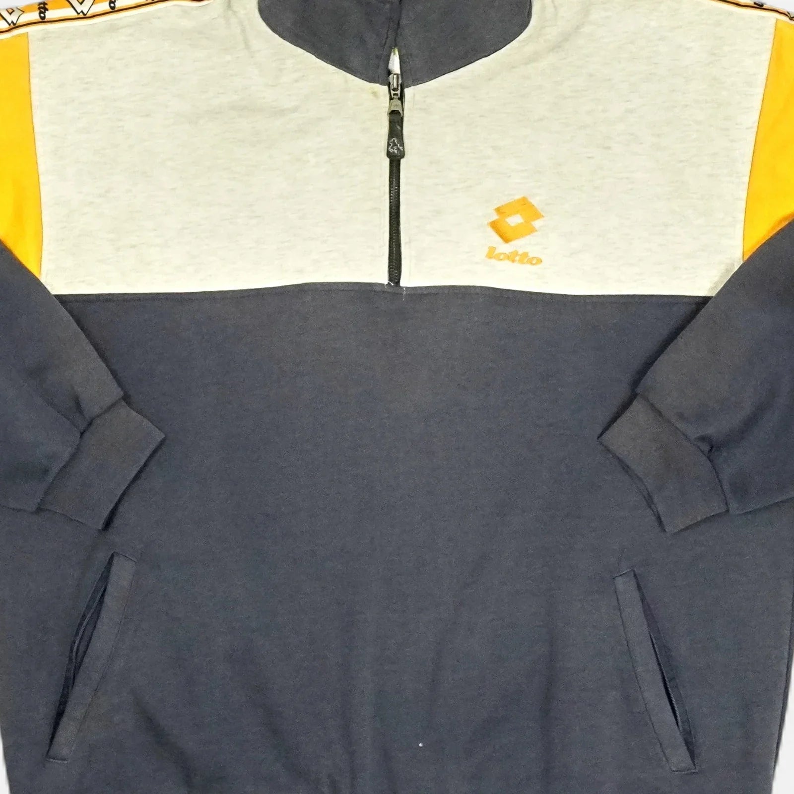 Vintage Lotto Grey 1/4 Zip Sweatshirt
