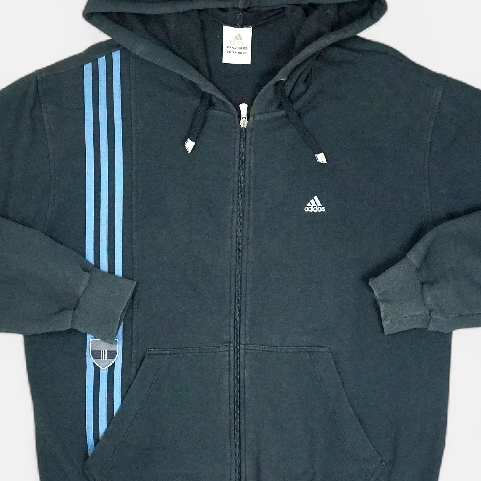 Vintage Adidas Black Hoodie (L)