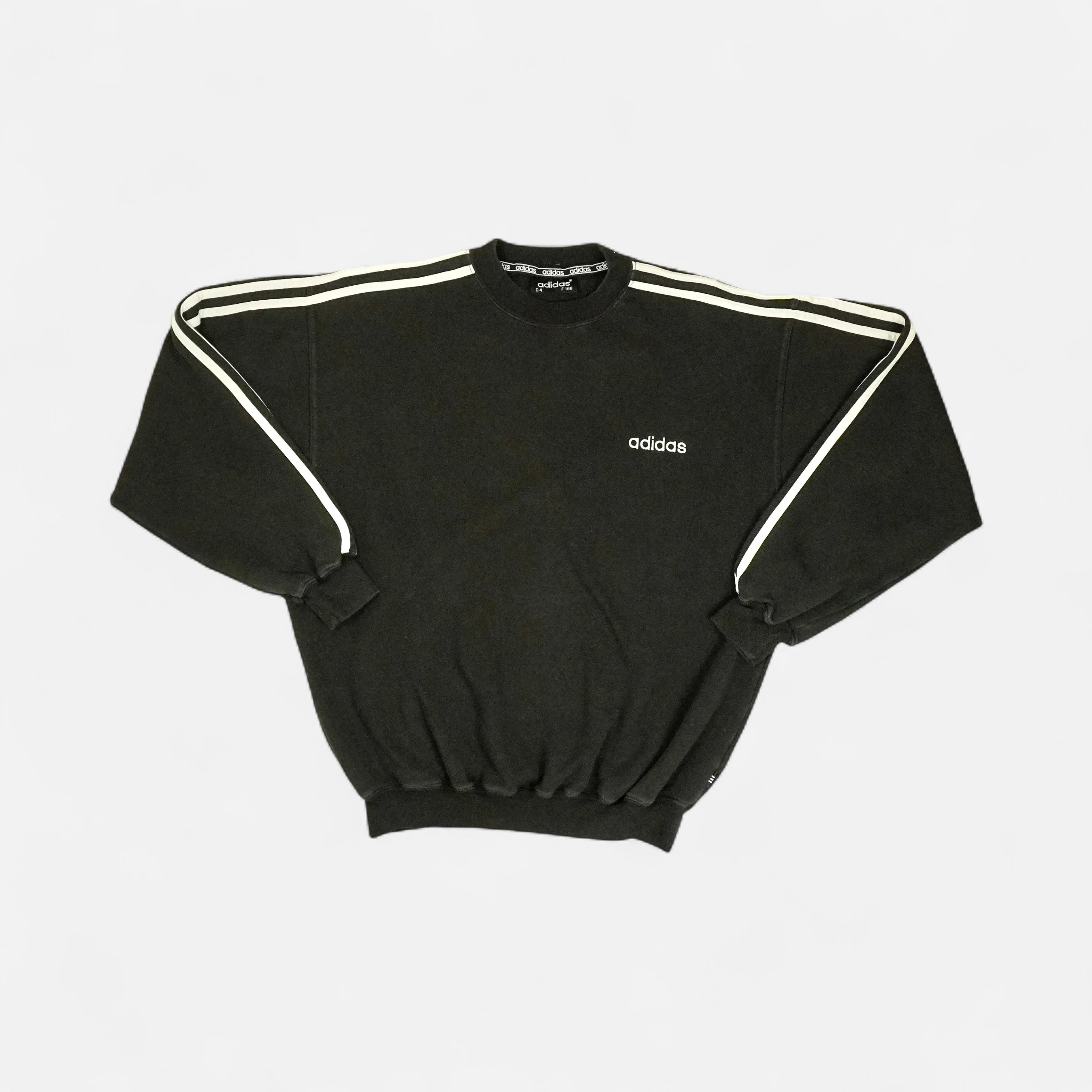Vintage Adidas Black Sweatshirt (L)