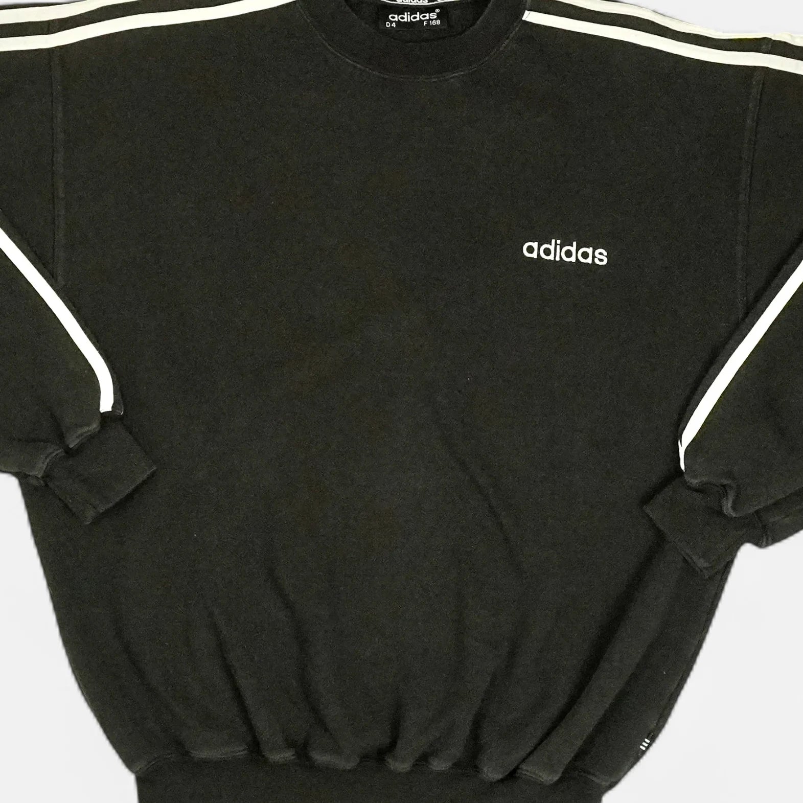 Vintage Adidas Black Sweatshirt (L)