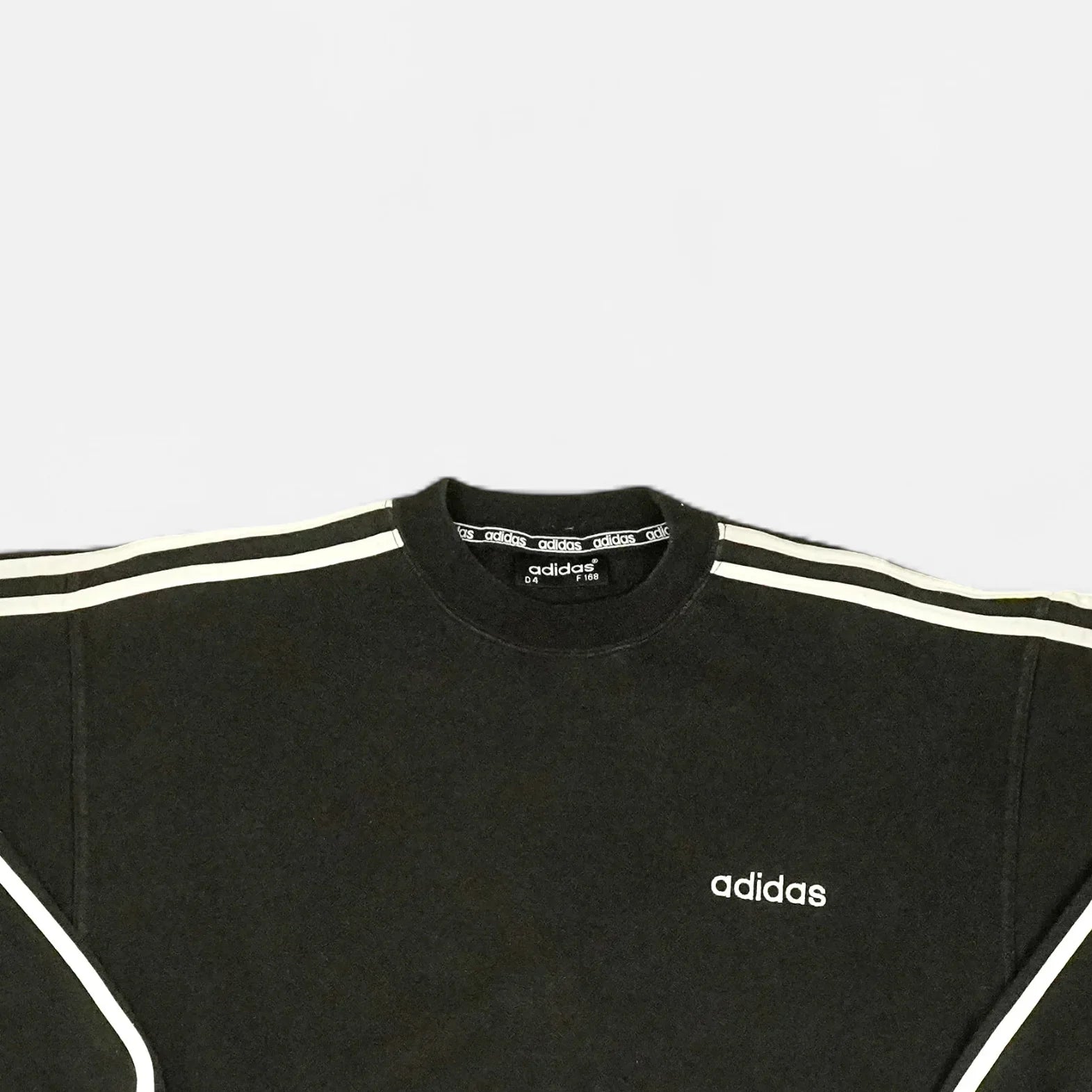 Vintage Adidas Black Sweatshirt (L)