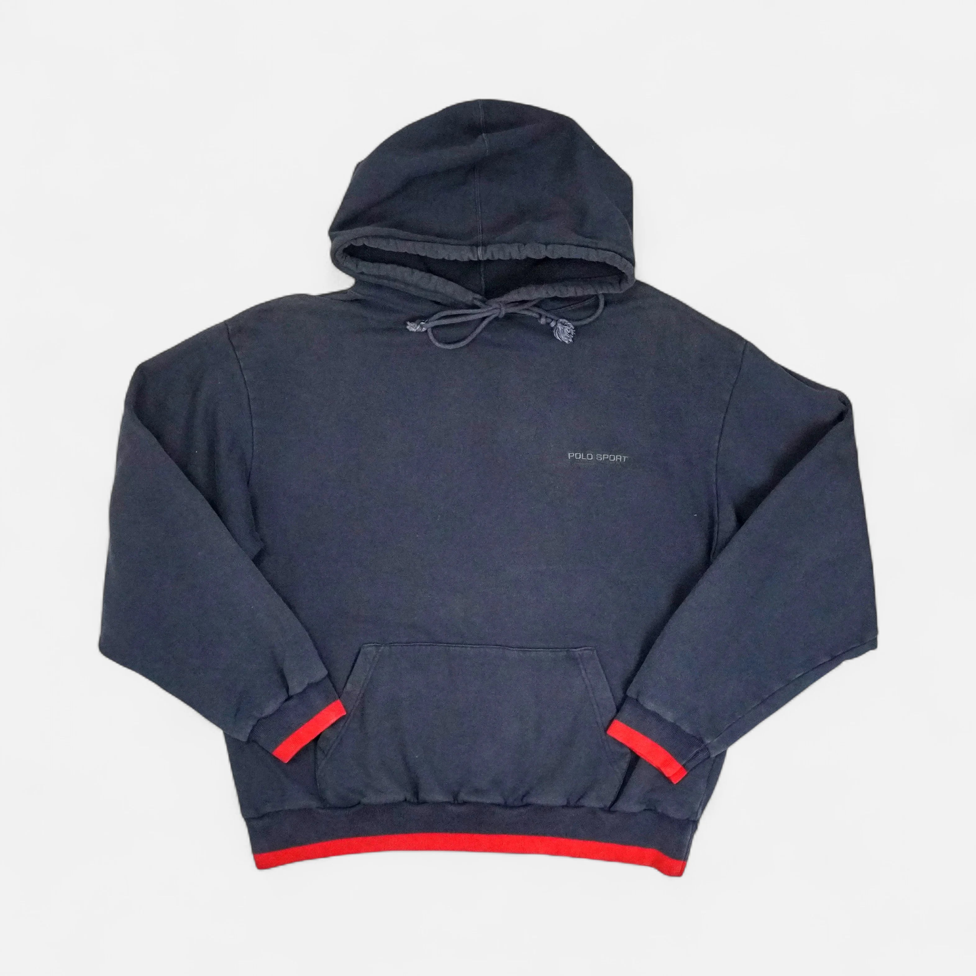 Vintage Ralph Lauren Navy Hoodie (L)