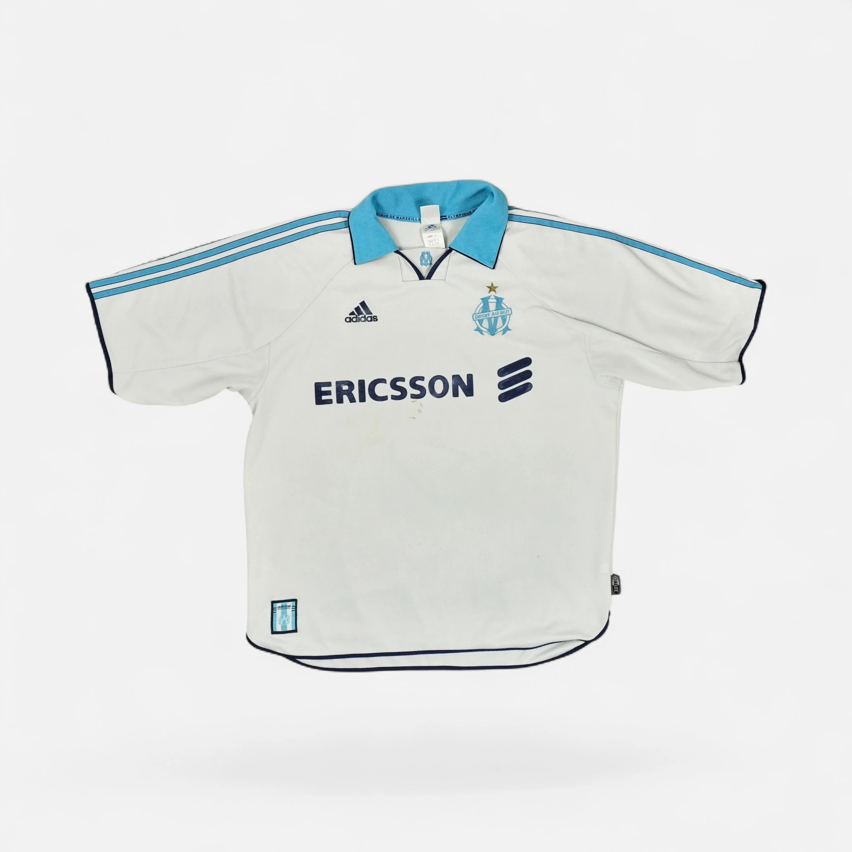 Olympique De Marseille 1998-1999 Adidas Home Jersey (XL)