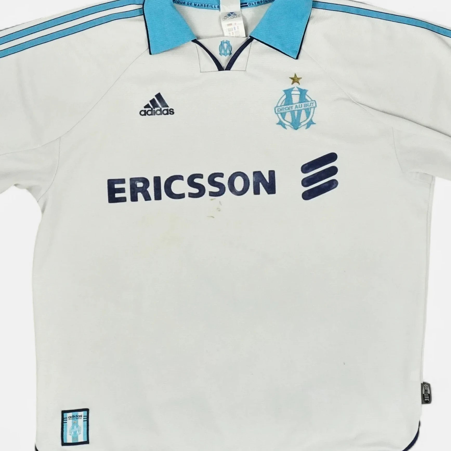 Olympique De Marseille 1998-1999 Adidas Home Jersey (XL)