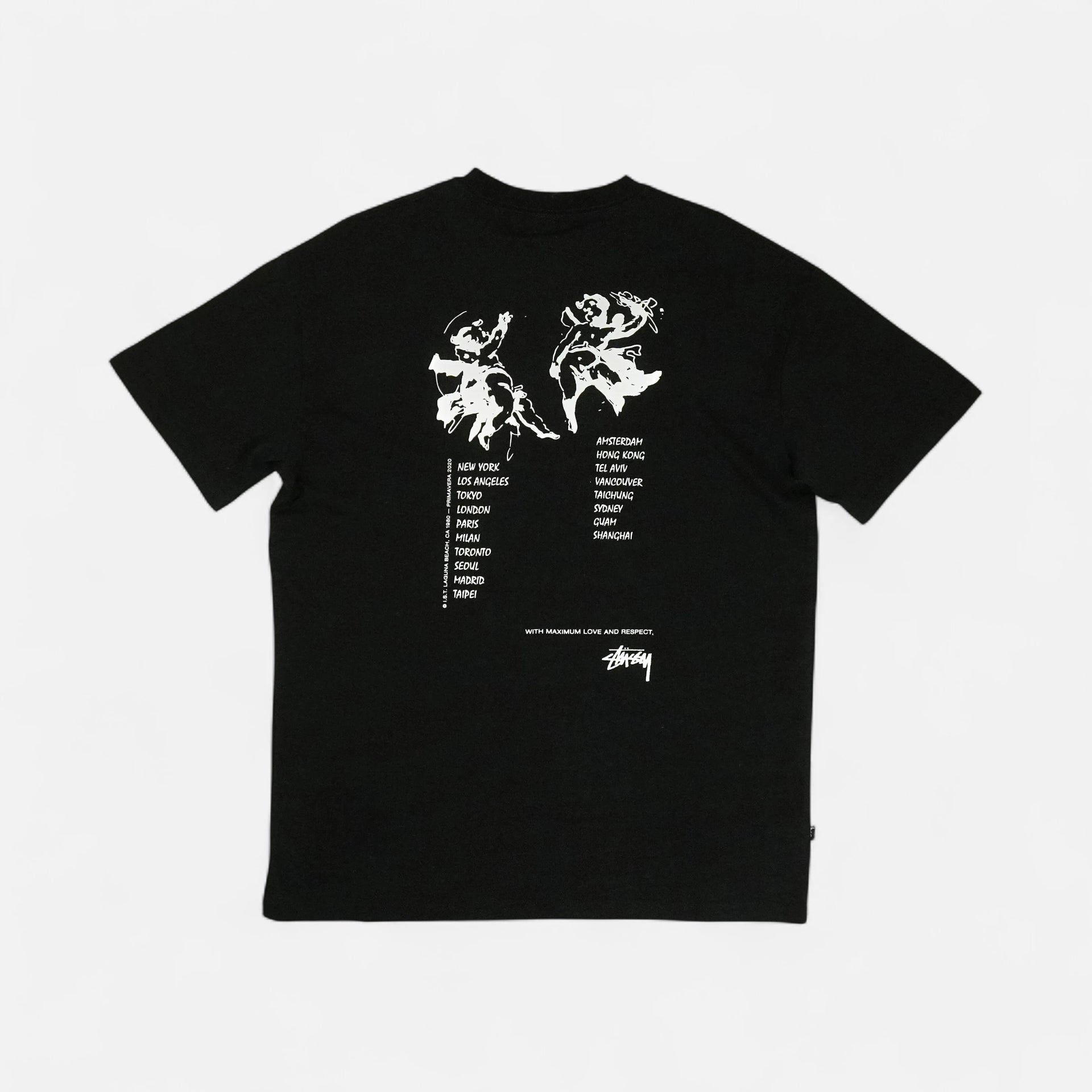 Stussy Black Angels T-shirt – SourcedBySab