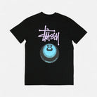 Stussy Black Blue 8 Ball Graphic T-shirt