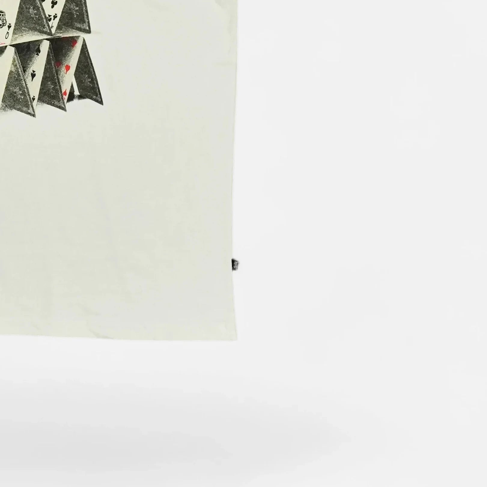 Stussy Light Cream House Of Cards T-shirt