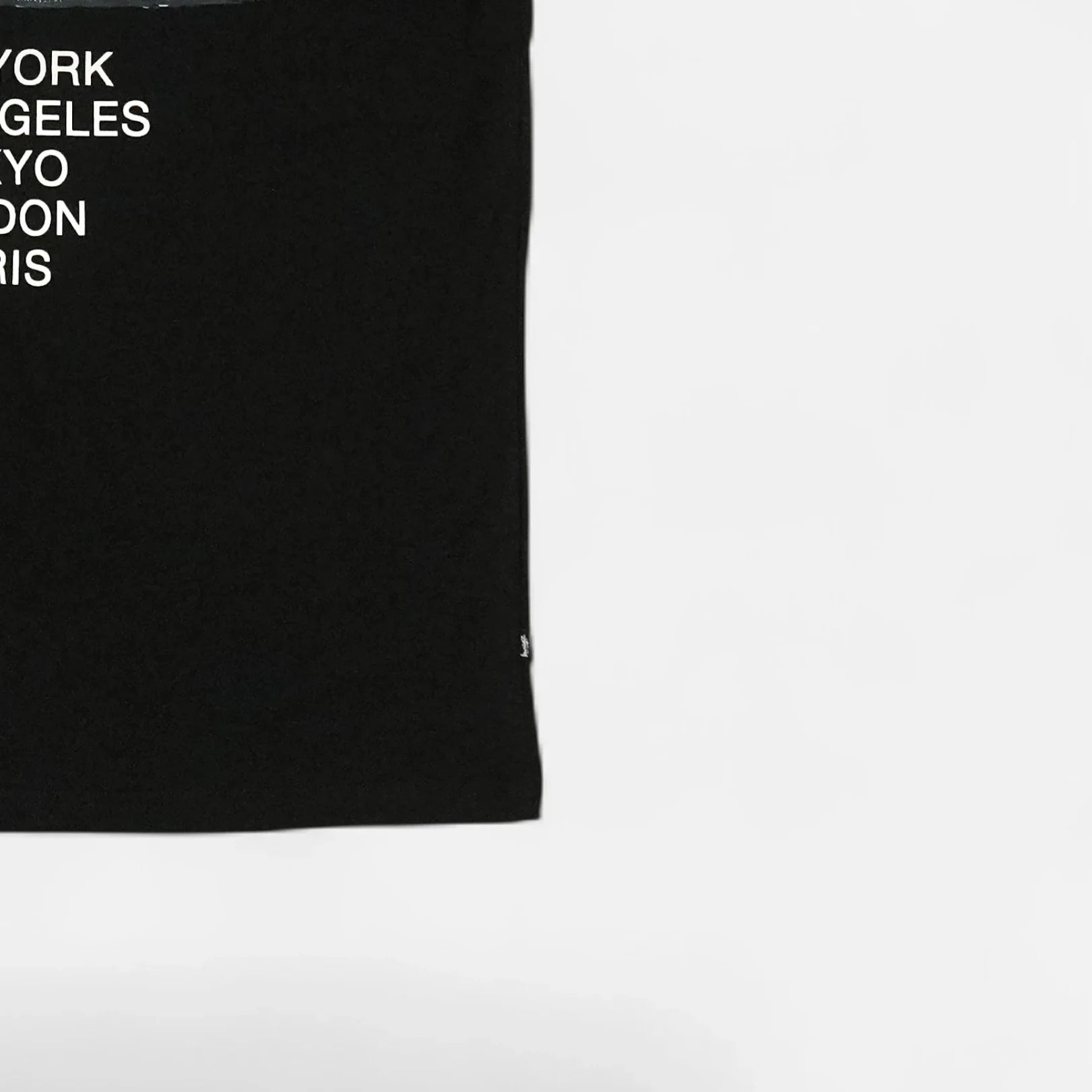Stussy Black Statue Back Graphic T-Shirt