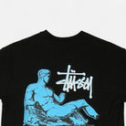 Stussy Black Statue Back Graphic T-Shirt