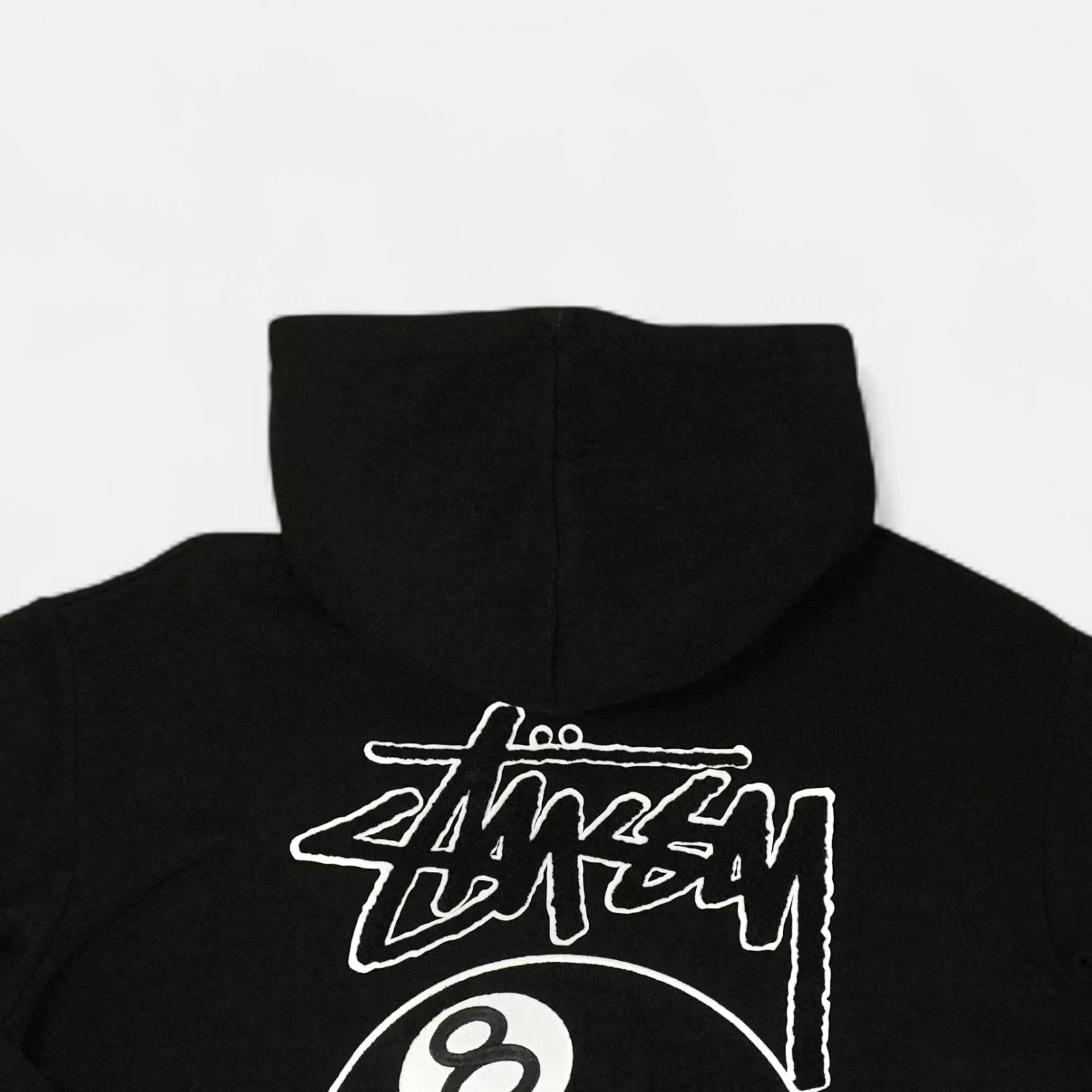 Stussy Black 8 Ball Embroidered Hoodie