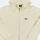 Stussy Beige Graphic Zip Up Hoodie