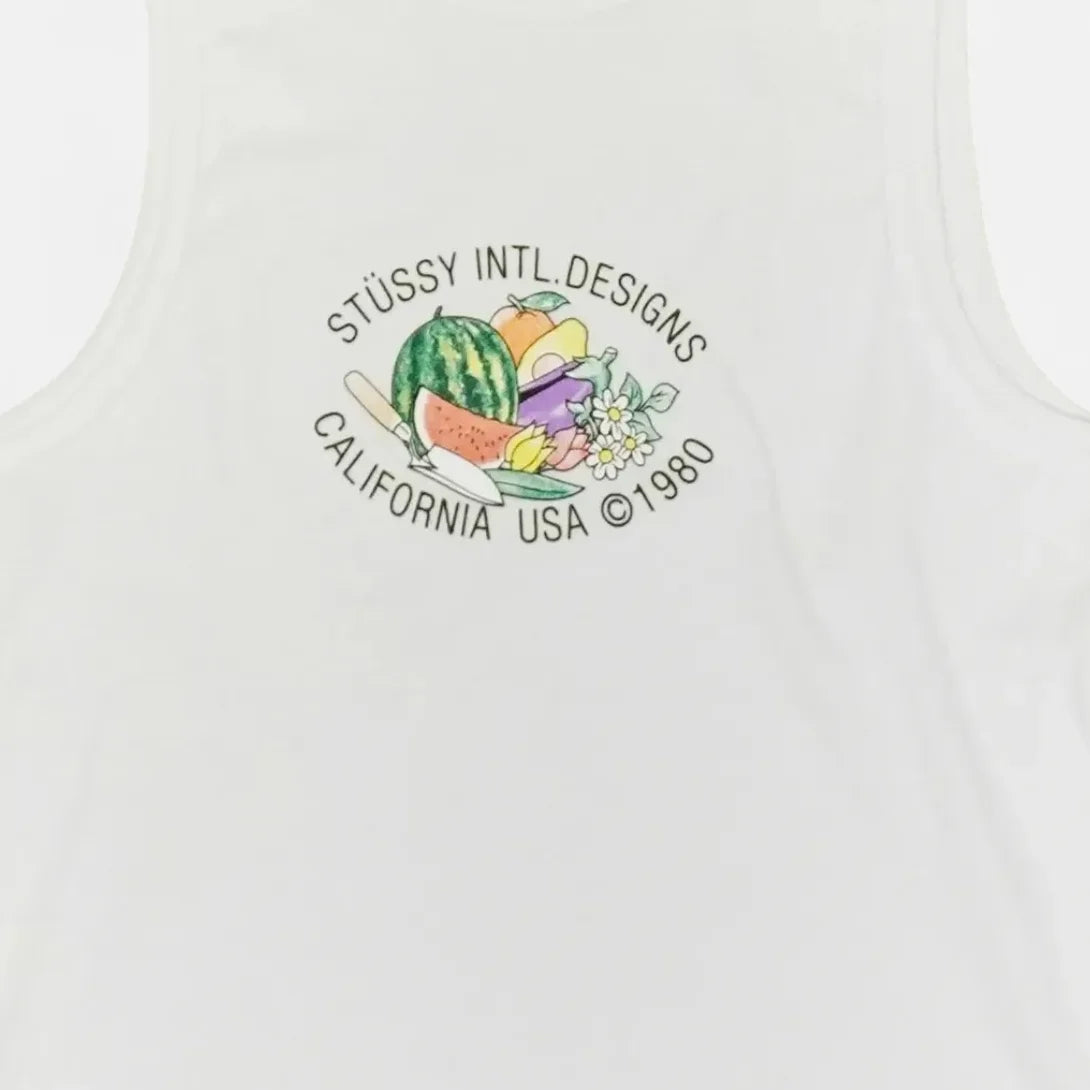 Stüssy White Stüssy Intl. Designs Tank Top